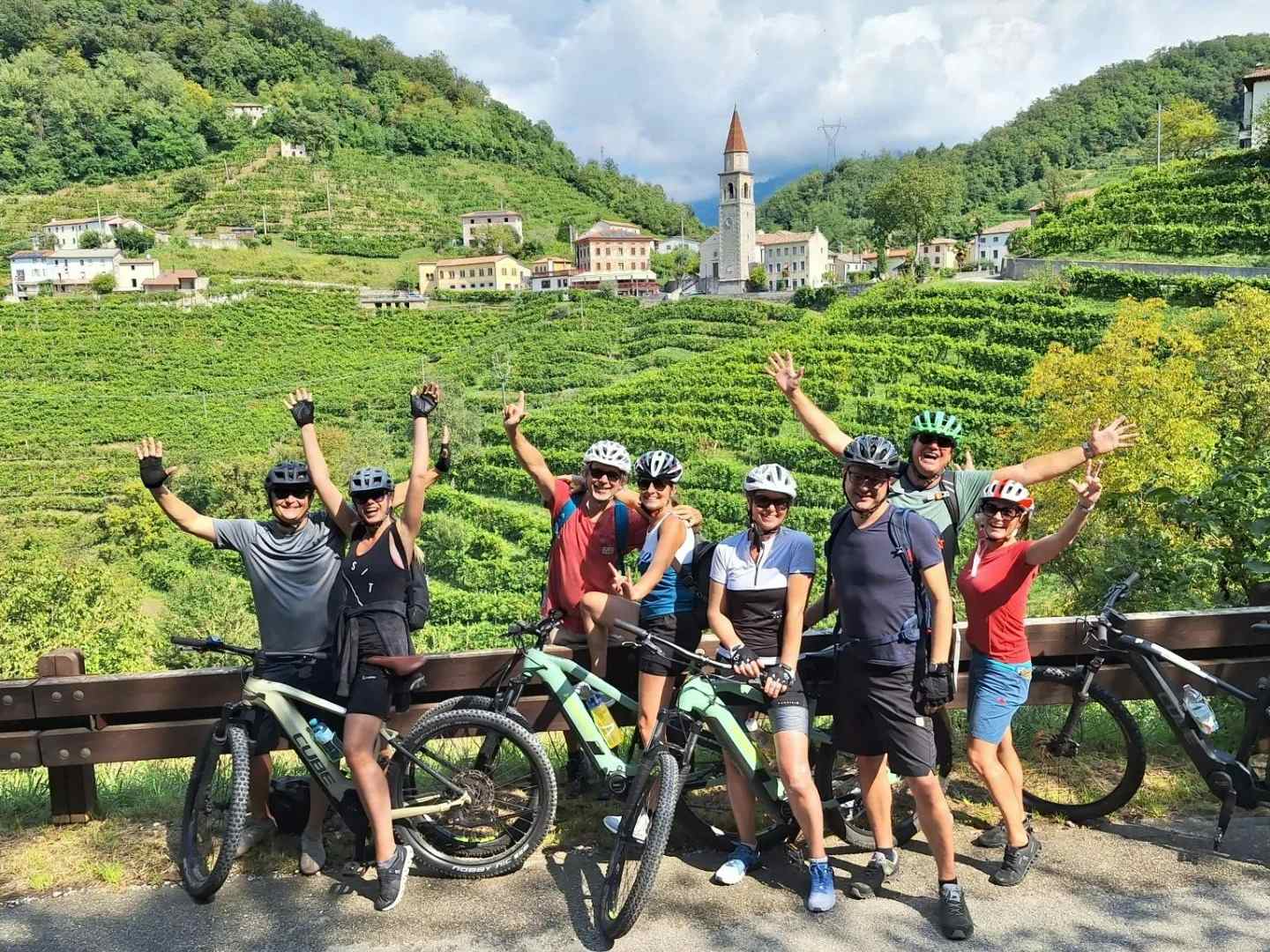 Cycling the Prosecco Hills, Italy. Photo: Supplier/Italy Cycling Tours