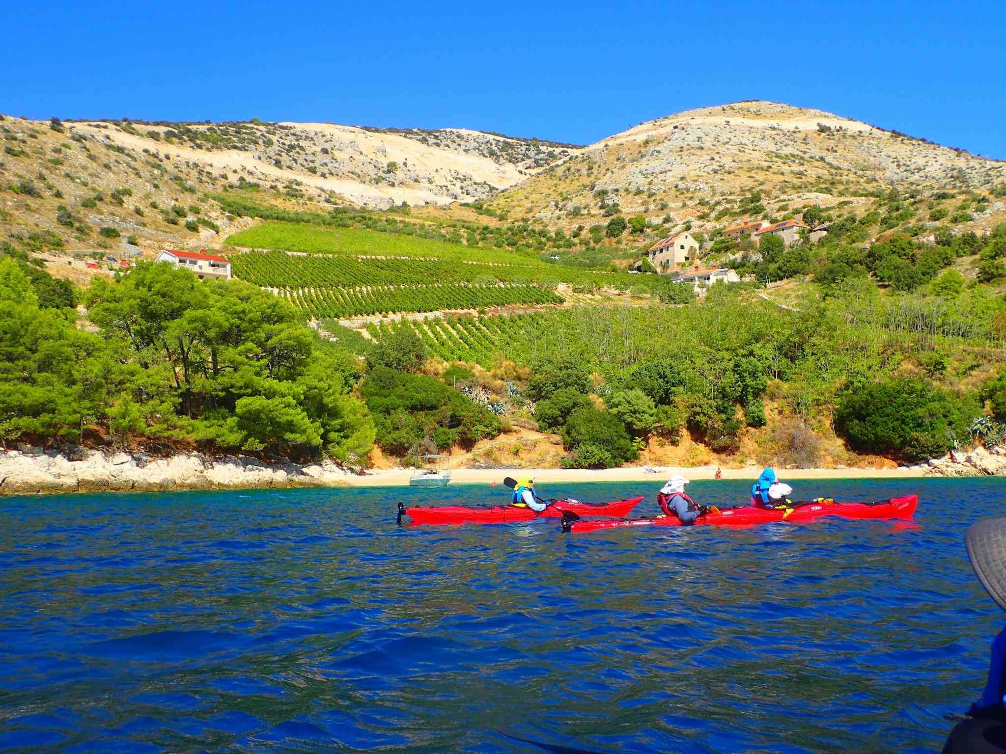 Kayaking to Trstenik, Croatia. Photo: Host/Red Adventures