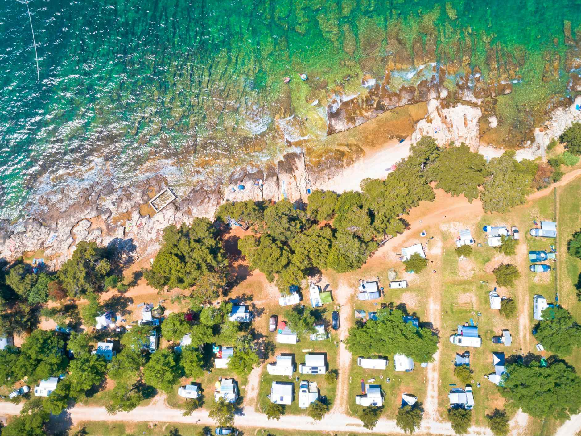 Campsite in Croatia. Photo: GettyImages-1159317328