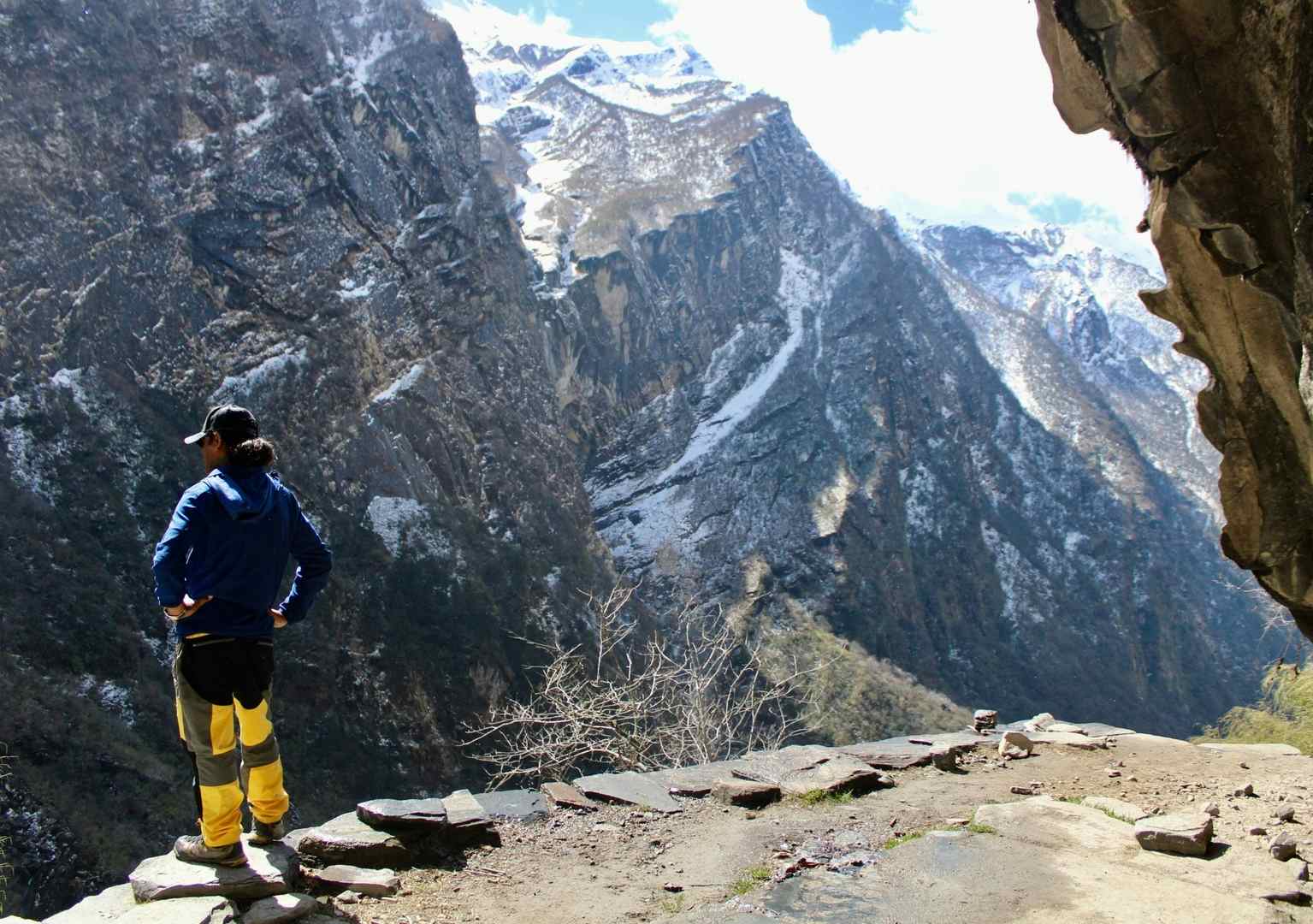 Trekking the Annapurna Sanctuary route was...