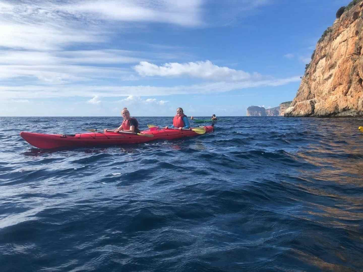 I had a brilliant time kayaking in Sardinia...