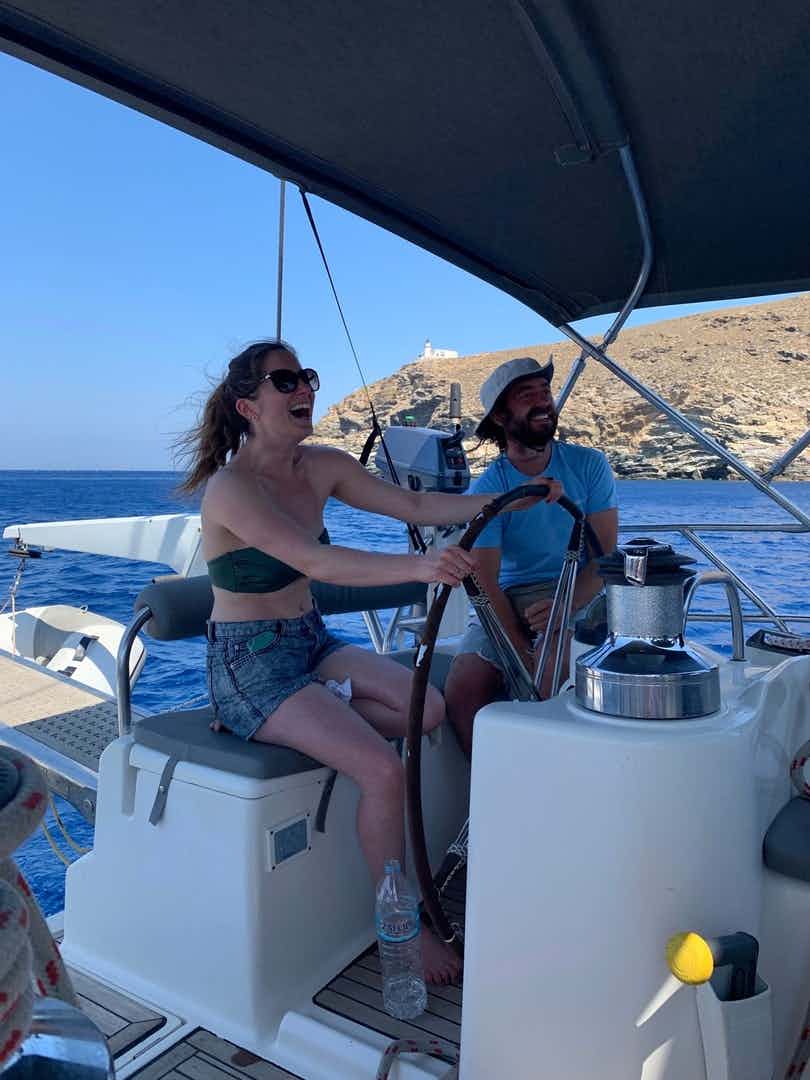 I had a great time sailing the Greek Island...