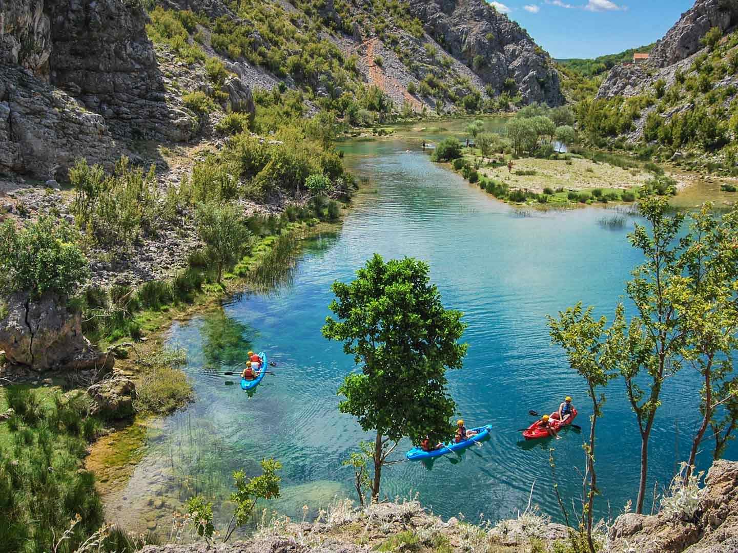 Zrmanja River kayaking, Croatia. Photo: Host/Raftrek