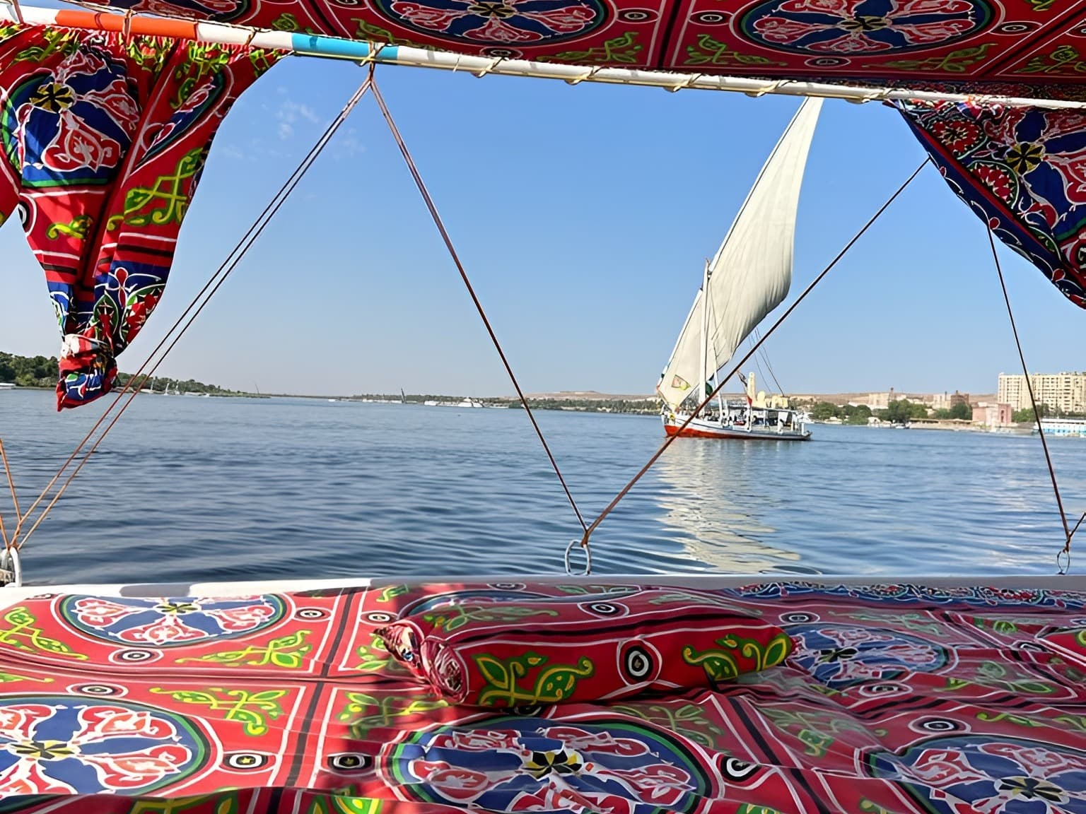 Felucca sailing boat, Egypt.