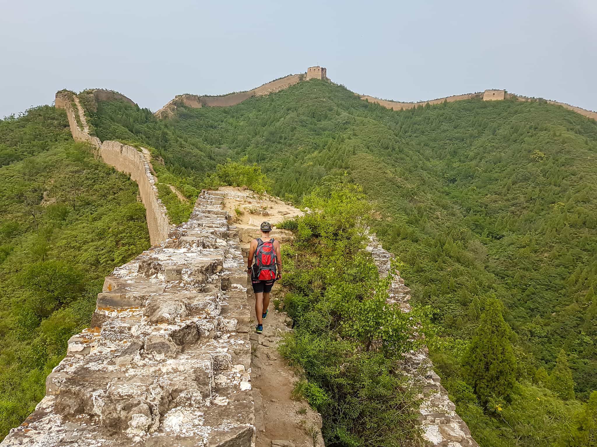 Hiking the Great Wall, China. Photo: shutterstock 1952066725
