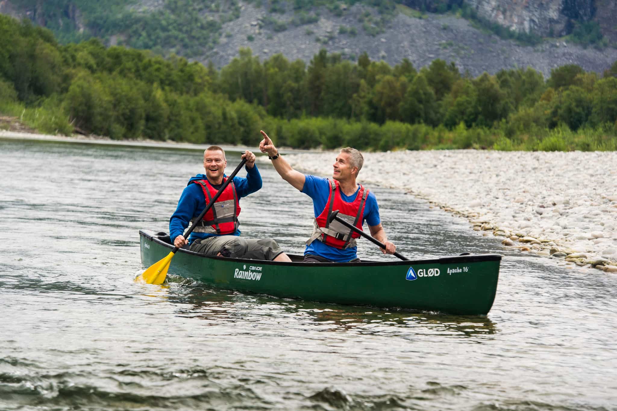Canoeing on the Alta River in Norway