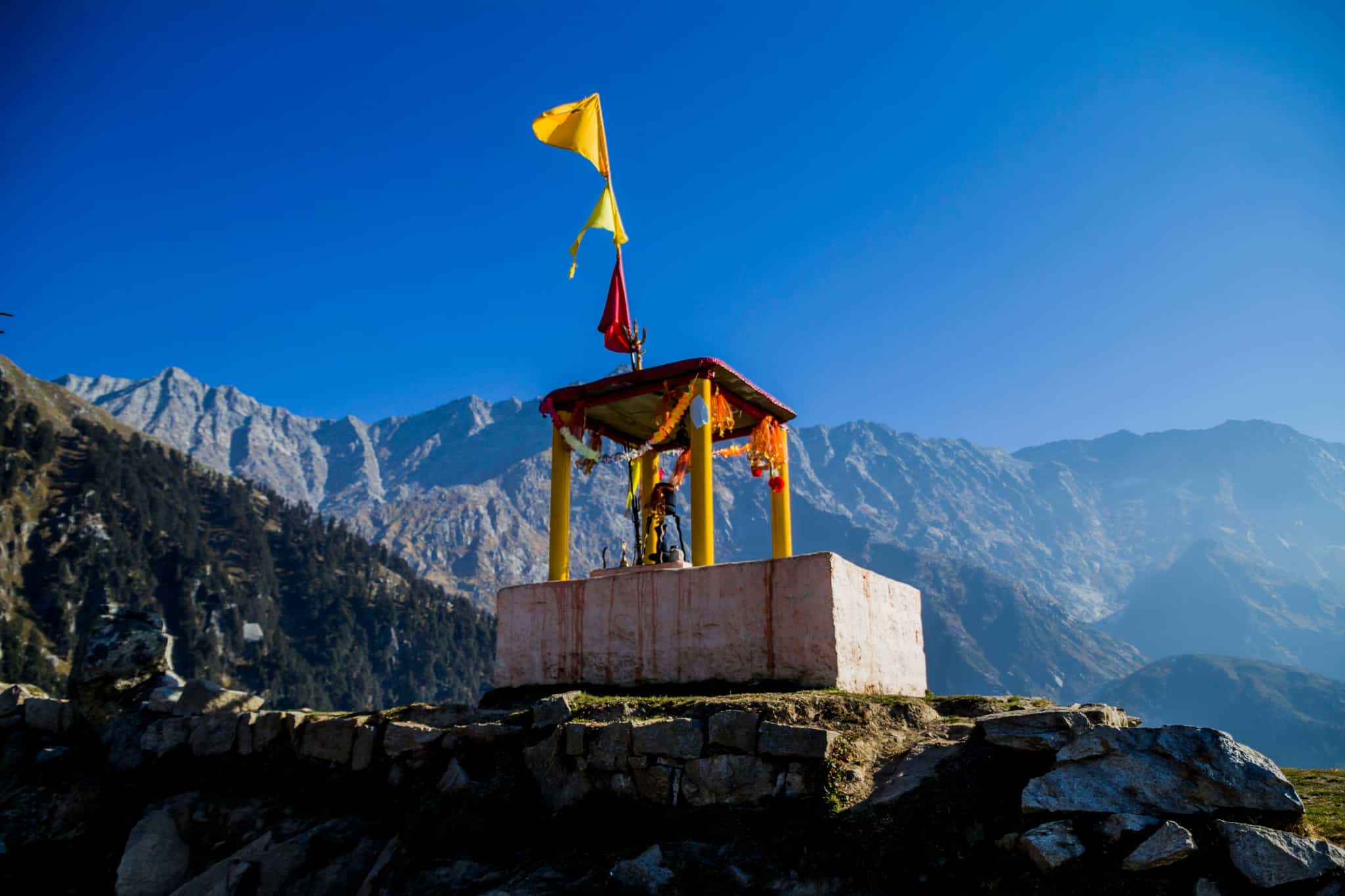 Small hill top monument at Triud in the Himalayan foothills