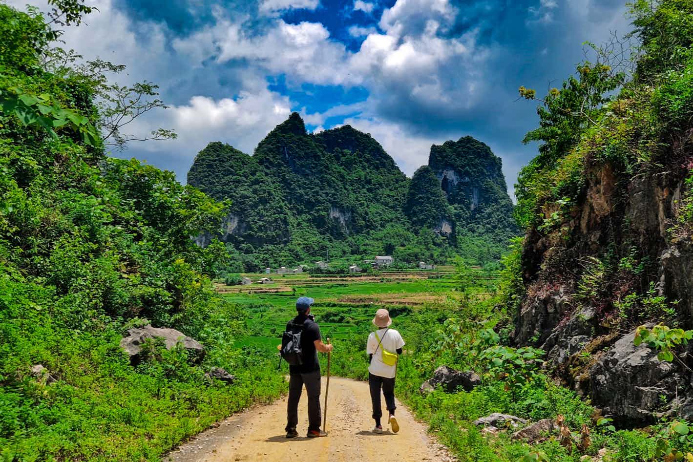 HOST - Hikers in the Cao Bang region of Vietnam Photo: Host/Easia
