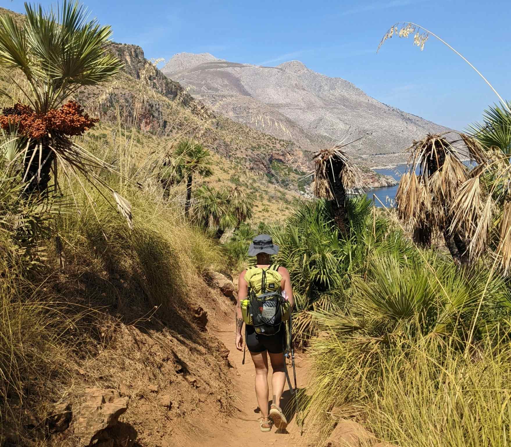 Hiker in Sicily. Photo: Megan Devenish/Much Better Adventures