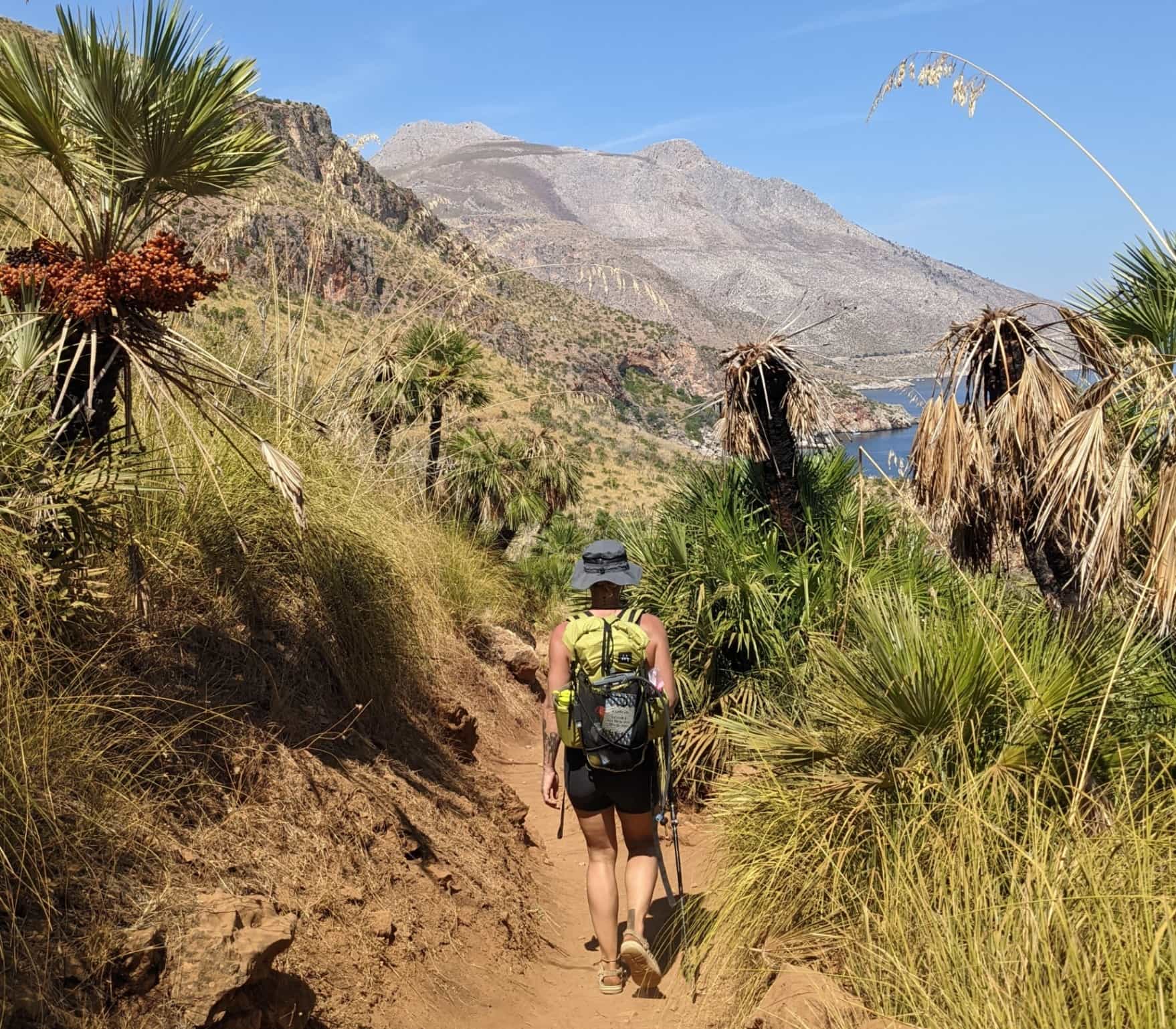 Hiker in Sicily. Photo: Megan Devenish/Much Better Adventures