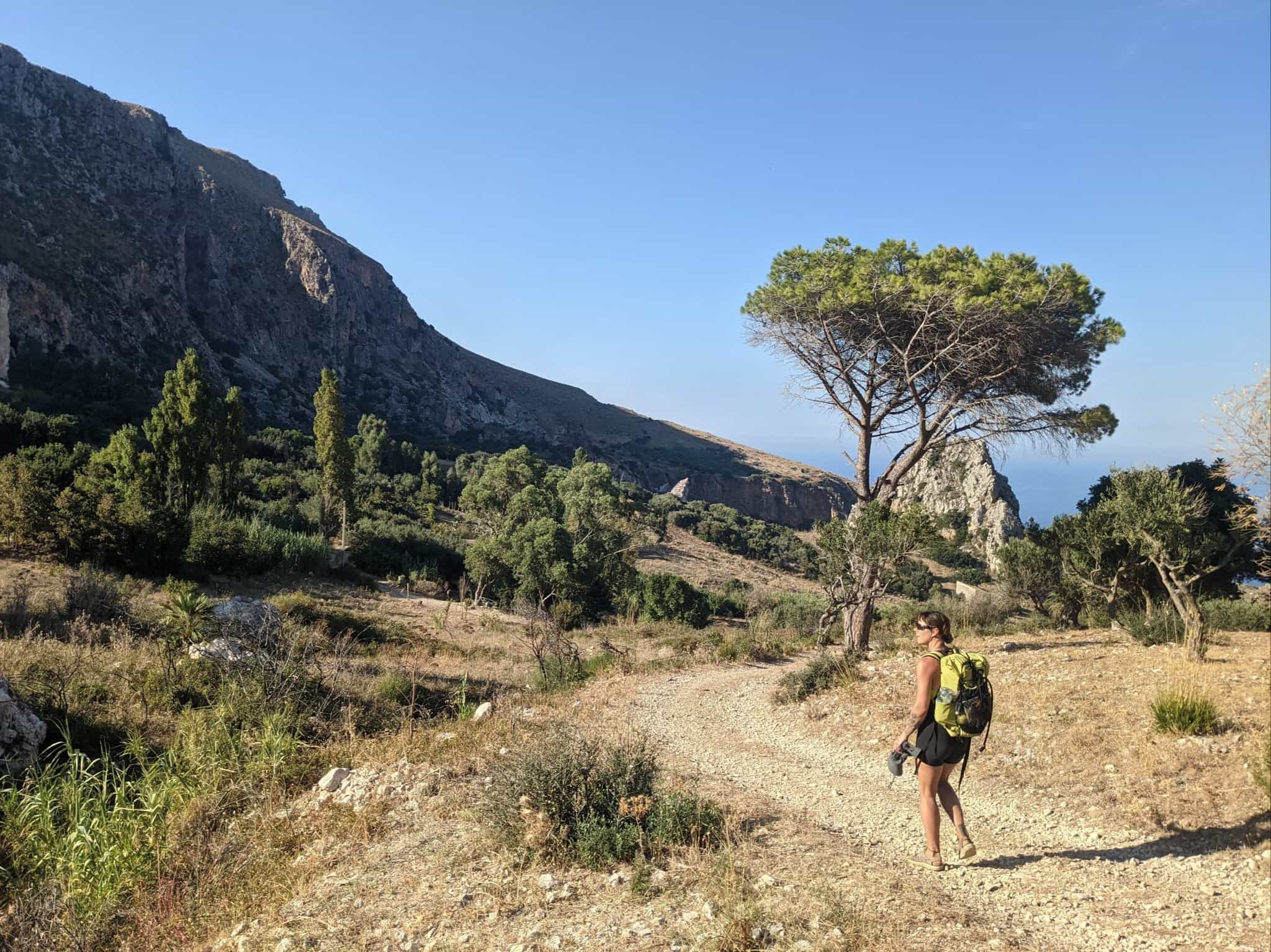 Hiker in Sicily. Photo: Megan Devenish/Much Better Adventures