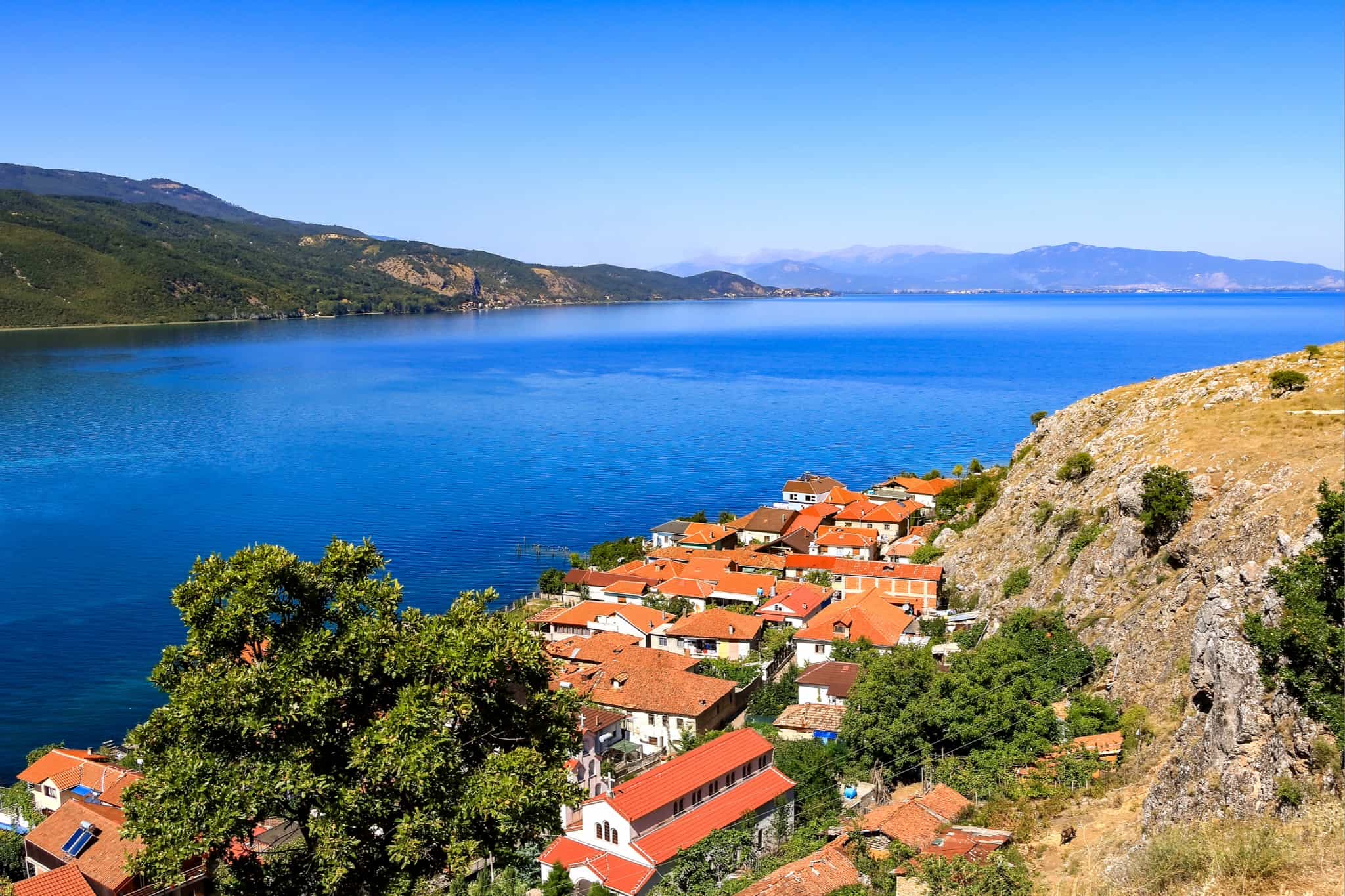View of Lake Orhid, Albania