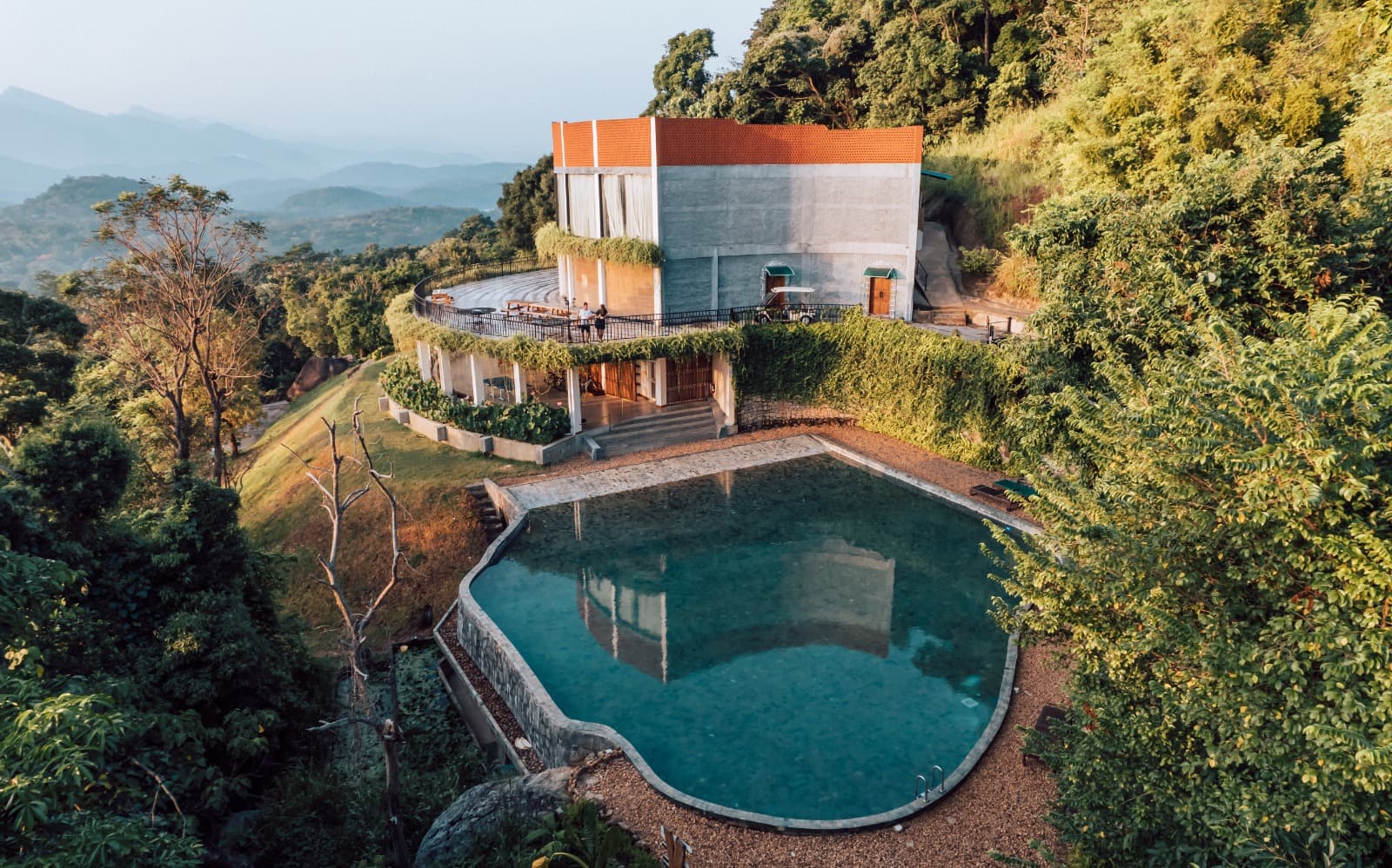 view of hilltop Arangala Forest Lodge, Ulpotha, Sri Lanka