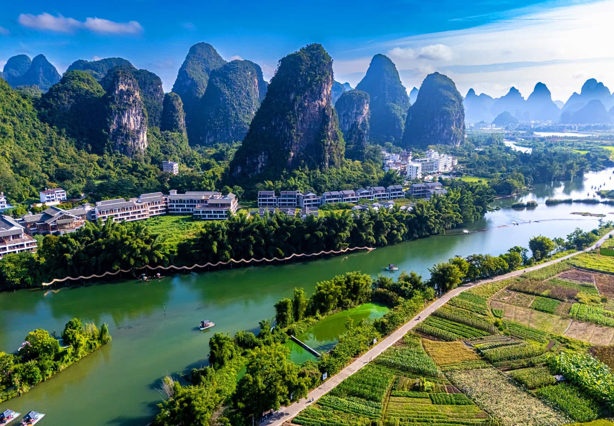 Yangshou karst landscape. Photo: shutterstock 2700264449