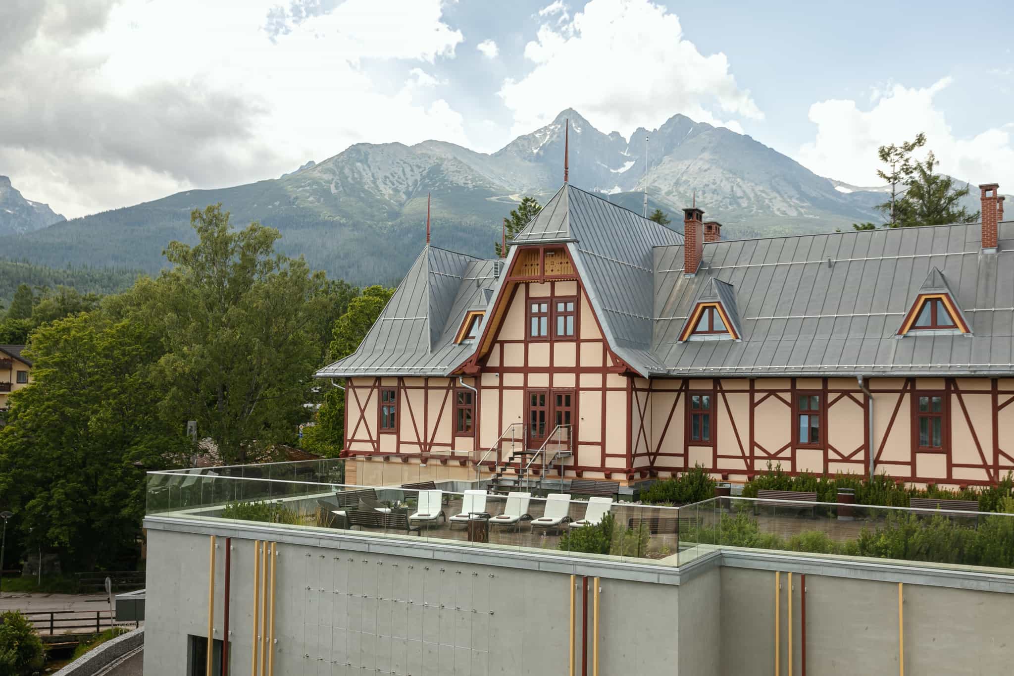 Rooftop of the Hotel Lomnica