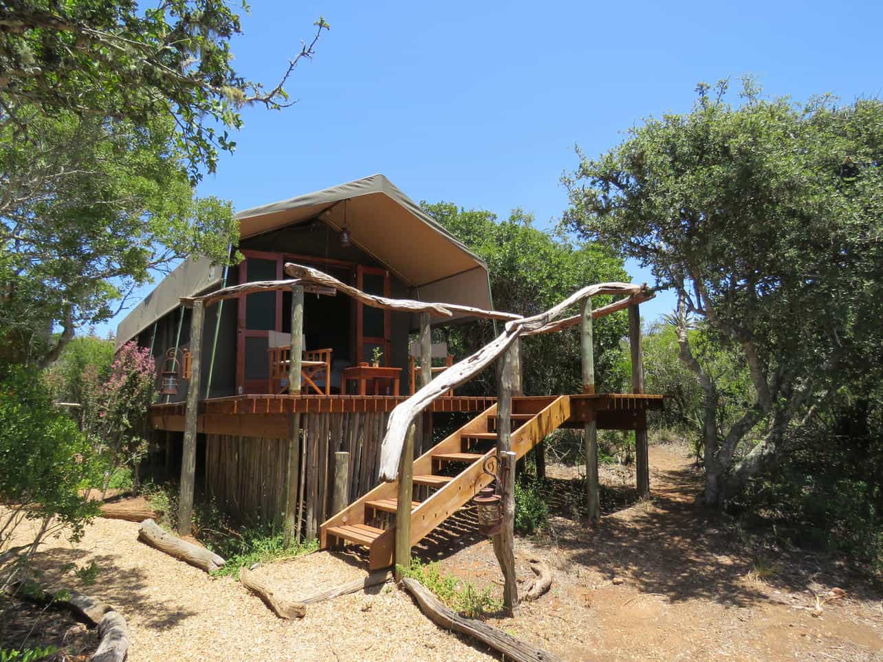 Tent at Amakhala Woodbury Tented Lodge.