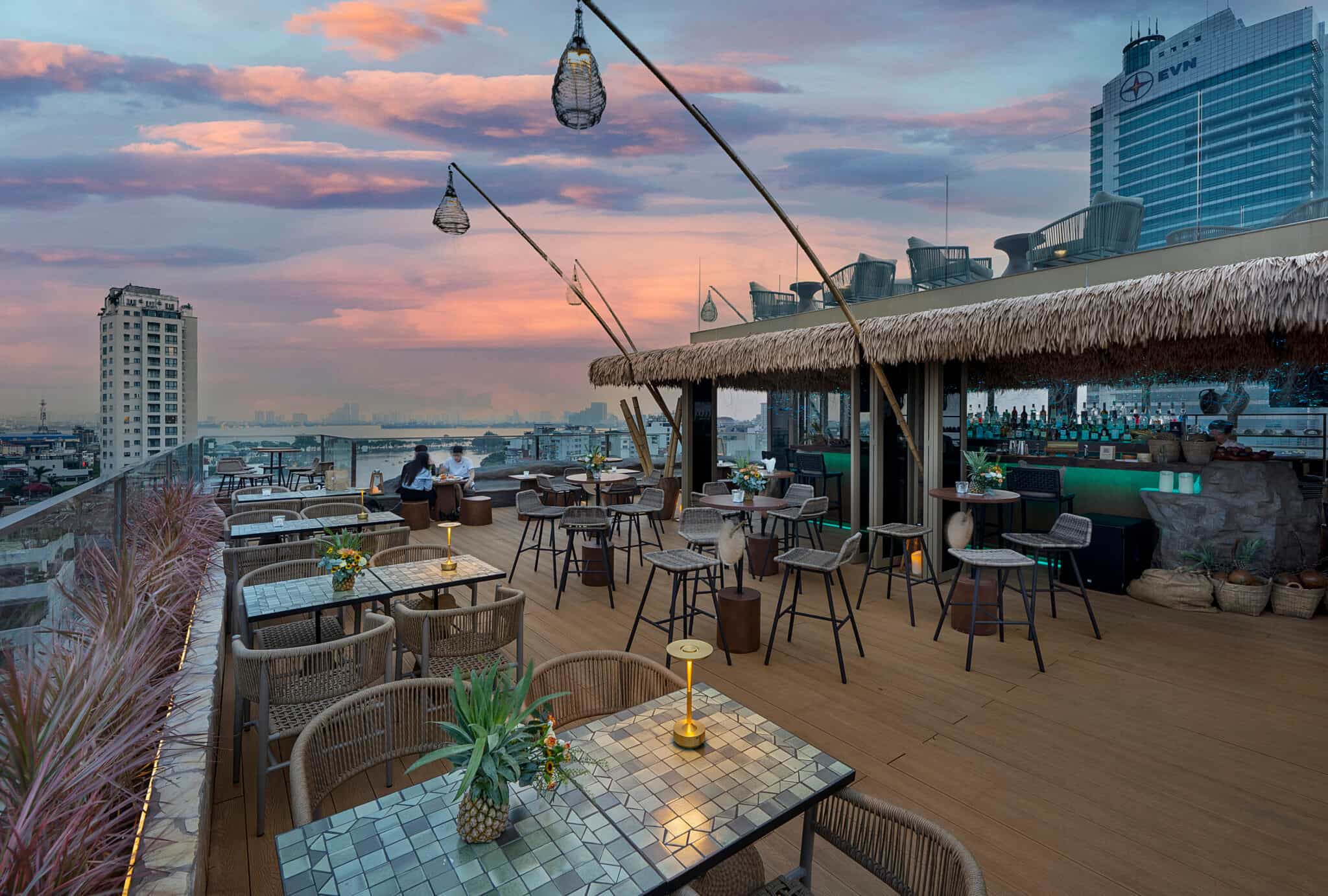 Sky bar at Le Jardin Hotel, Hanoi