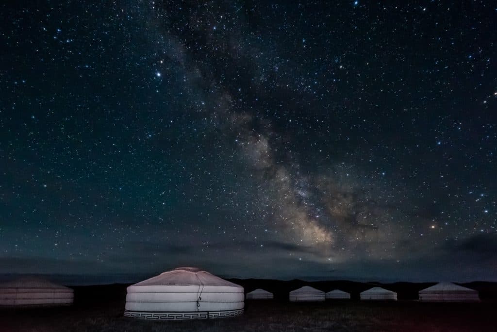 Ursa Major Yurt camp, Mongolia.