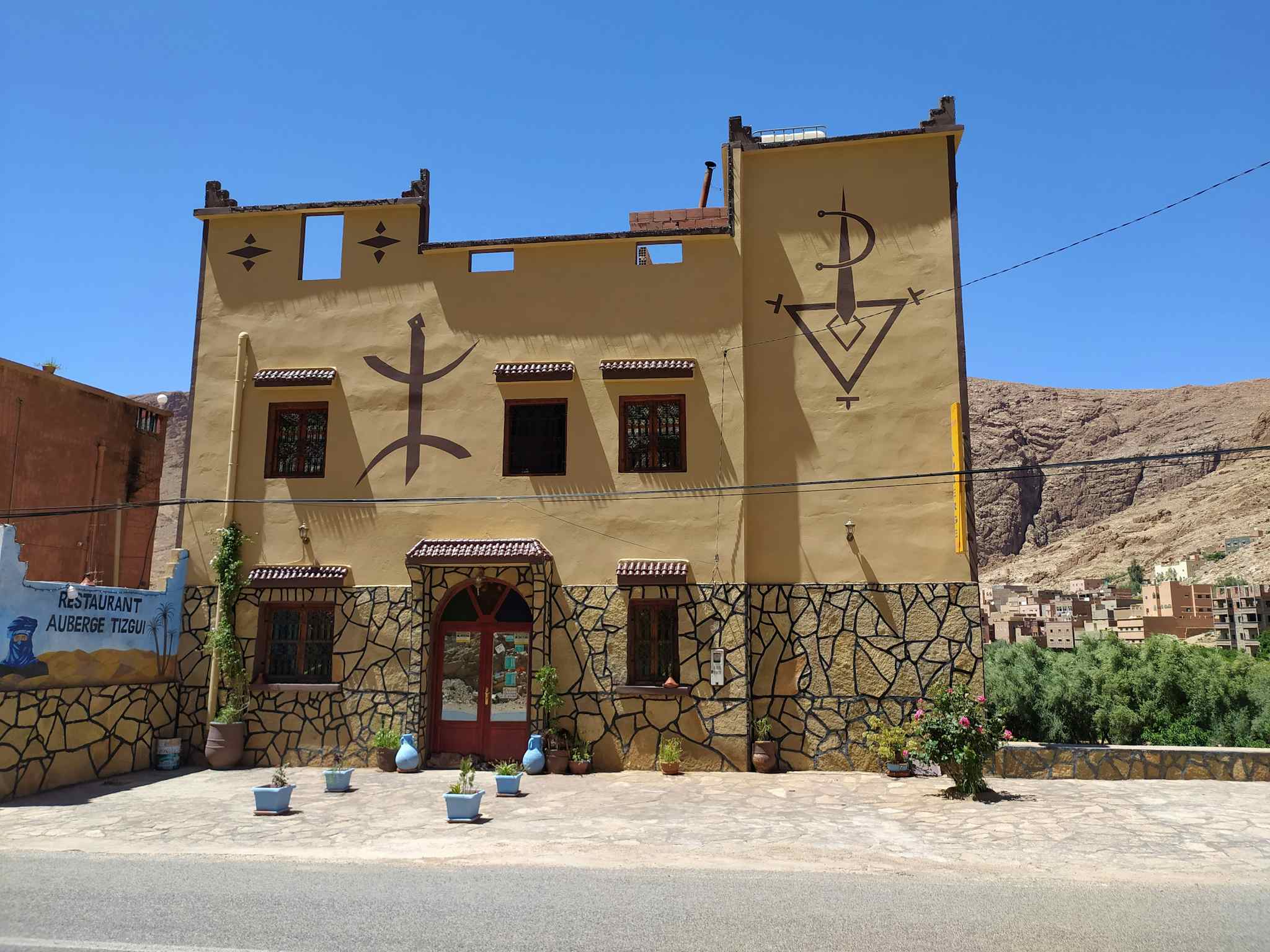 The Auberge Tizgui near Todra Gorge in Morocco. 