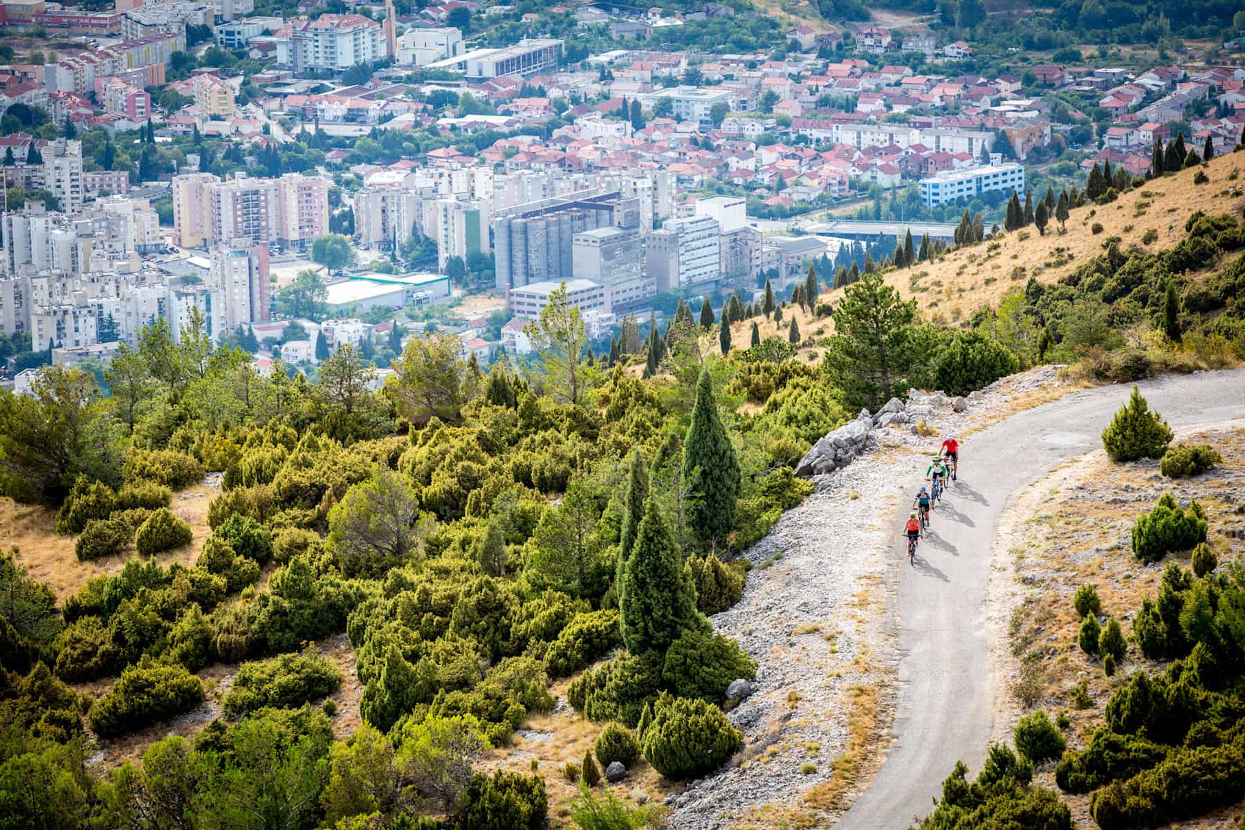 Cycling away from Sarajevo, into the mountains, Bosnia