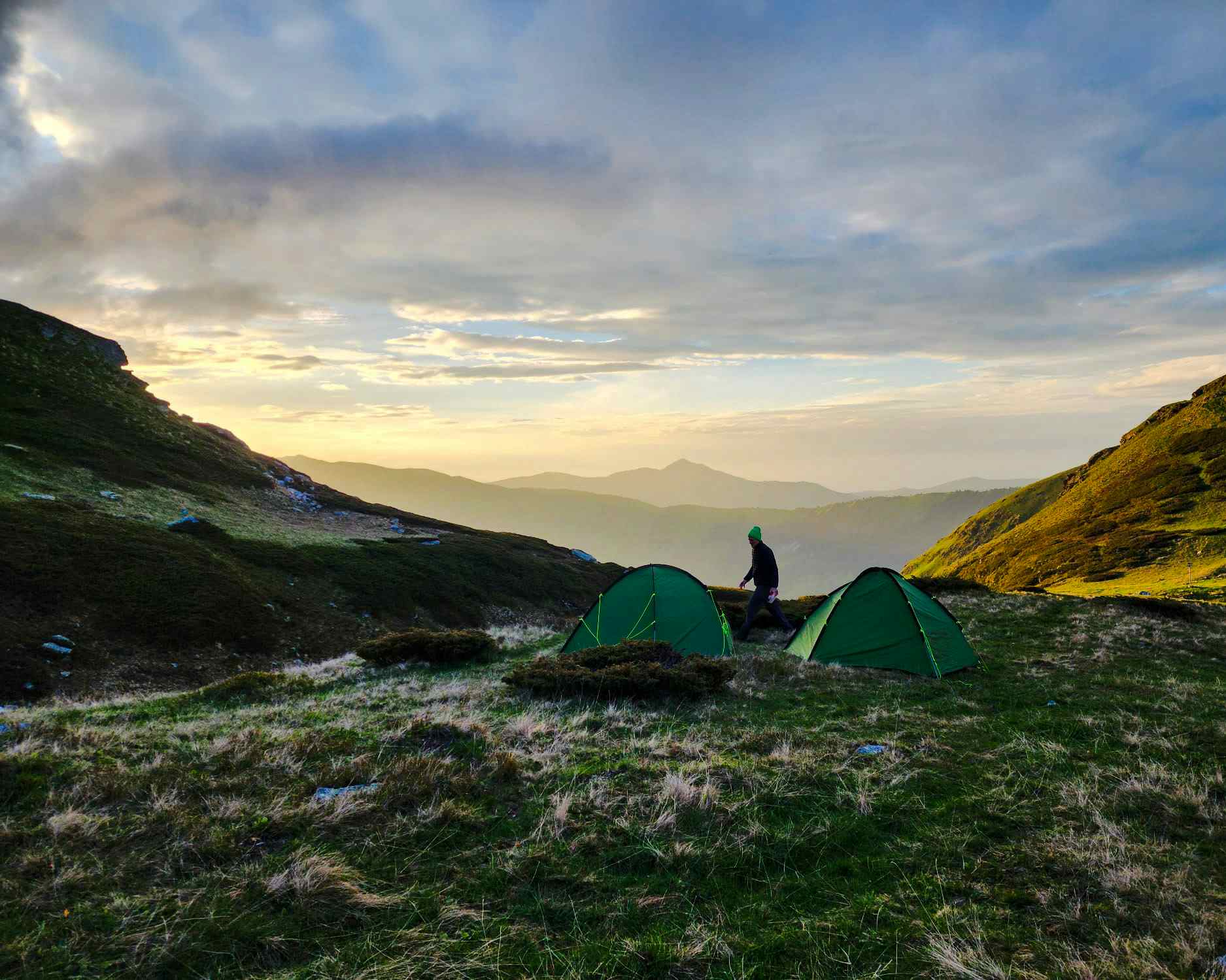 Camping at the foot of Guzhbaba peak, Kosovo. Photo: Host/Butterfly Outdoor Adventure