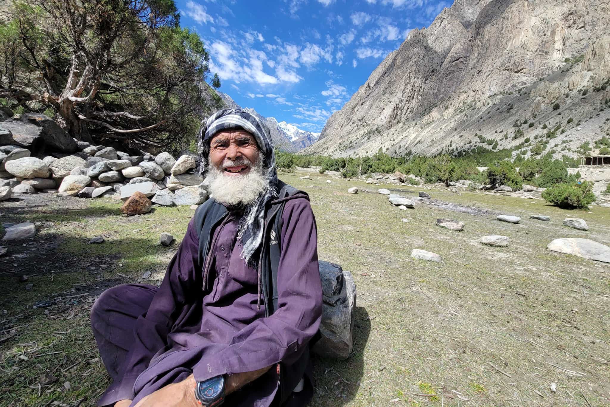 Local guide on the trek from Hushe