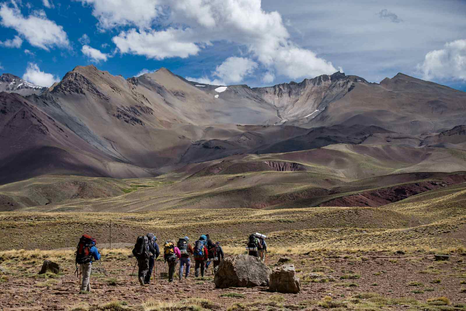 Trekking on the Andes Crossing, Andes-Vertical
