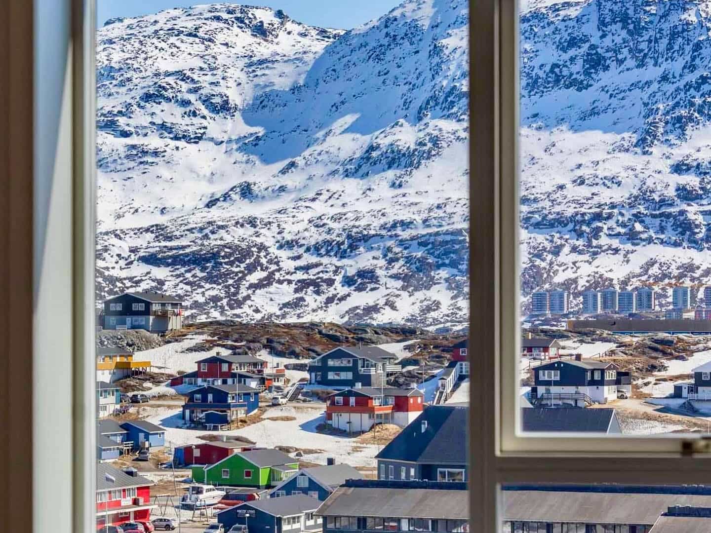 View from the Hotel Aurora, Nuuk, Greenland.