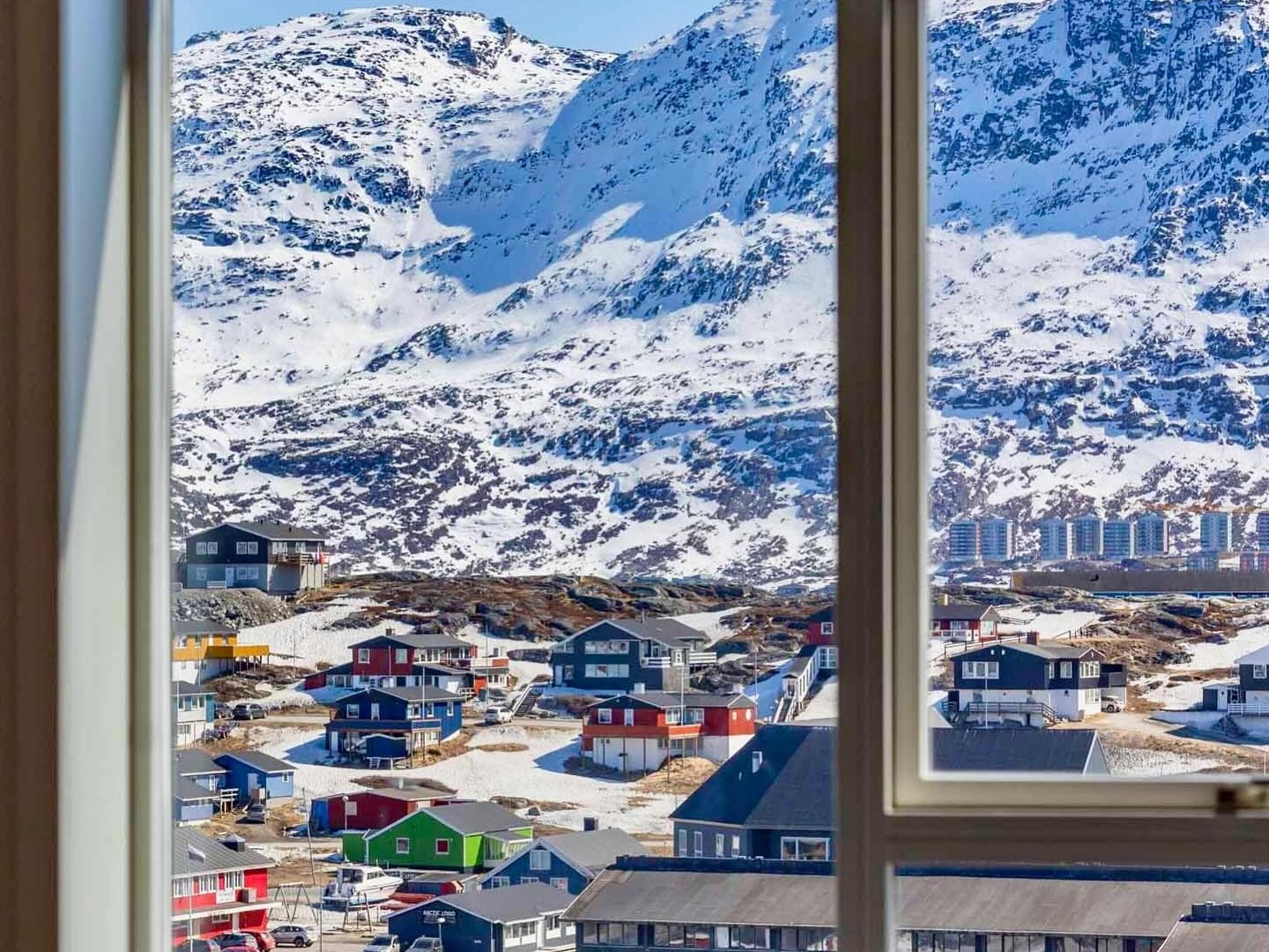 View from the Hotel Aurora, Nuuk, Greenland.
