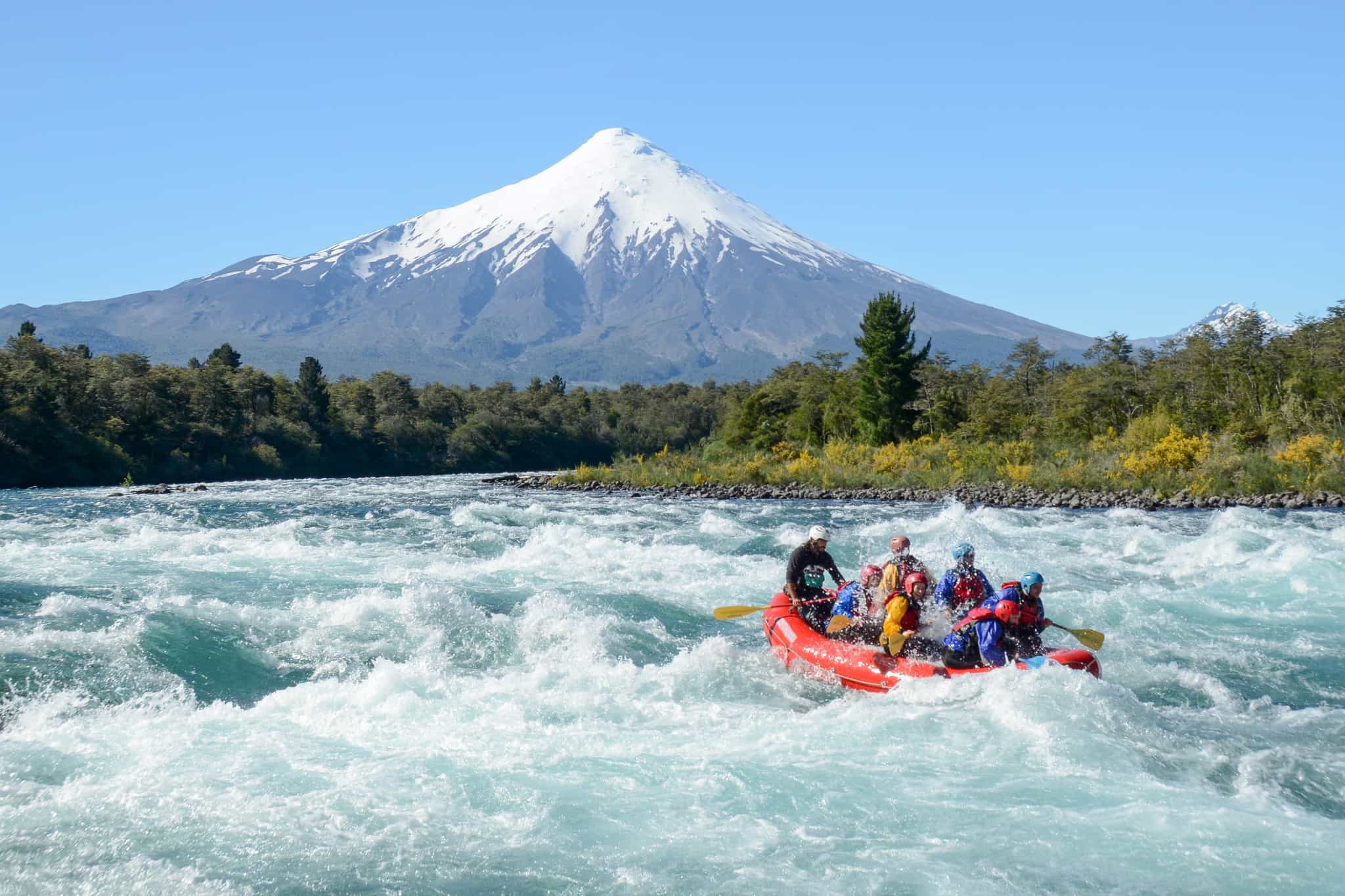 Rafting, Rio Petrohue, Puerto Varas, Chile, BirdsChile