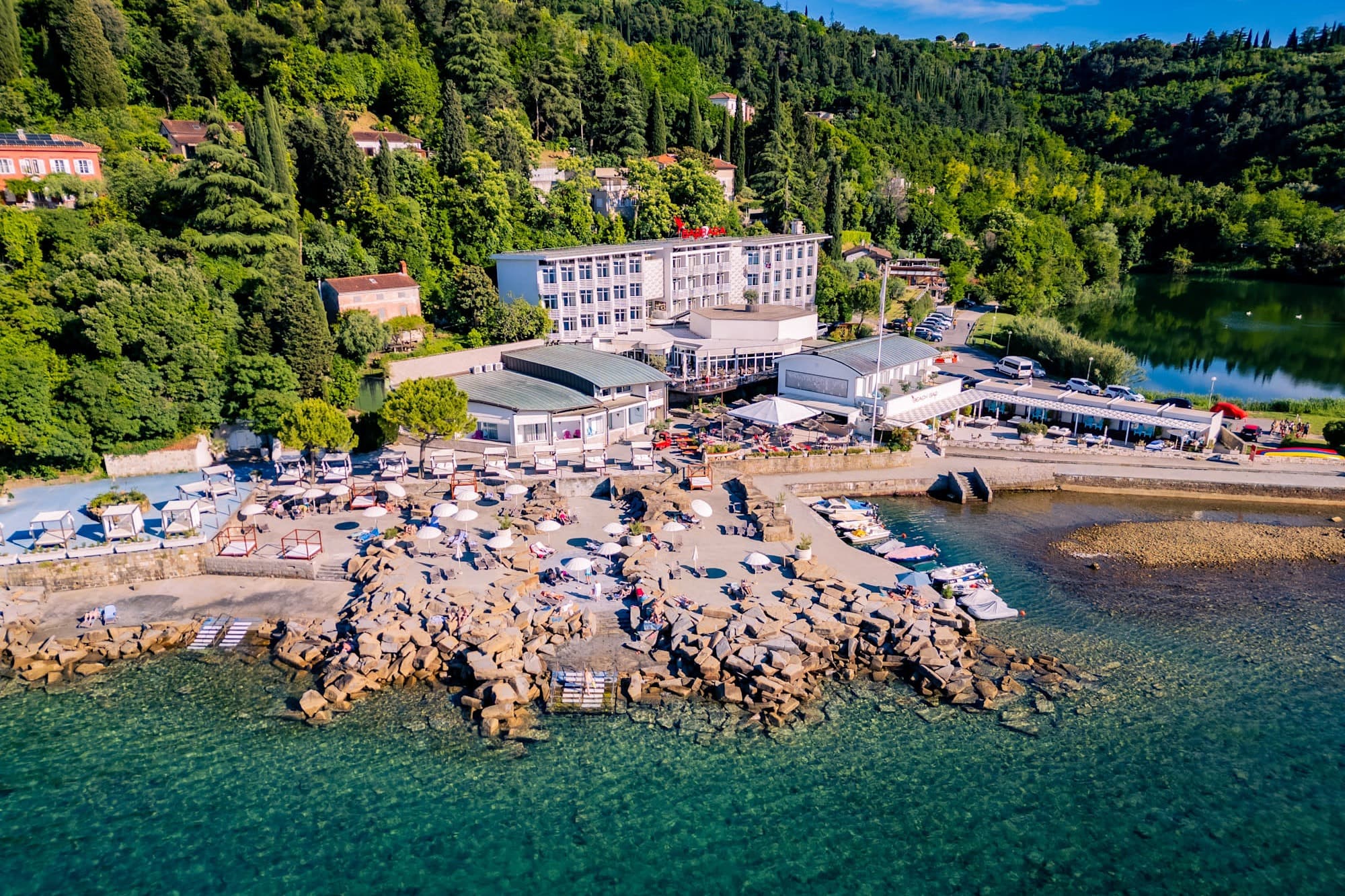 View of Hotel Barbara Piran, Slovenia