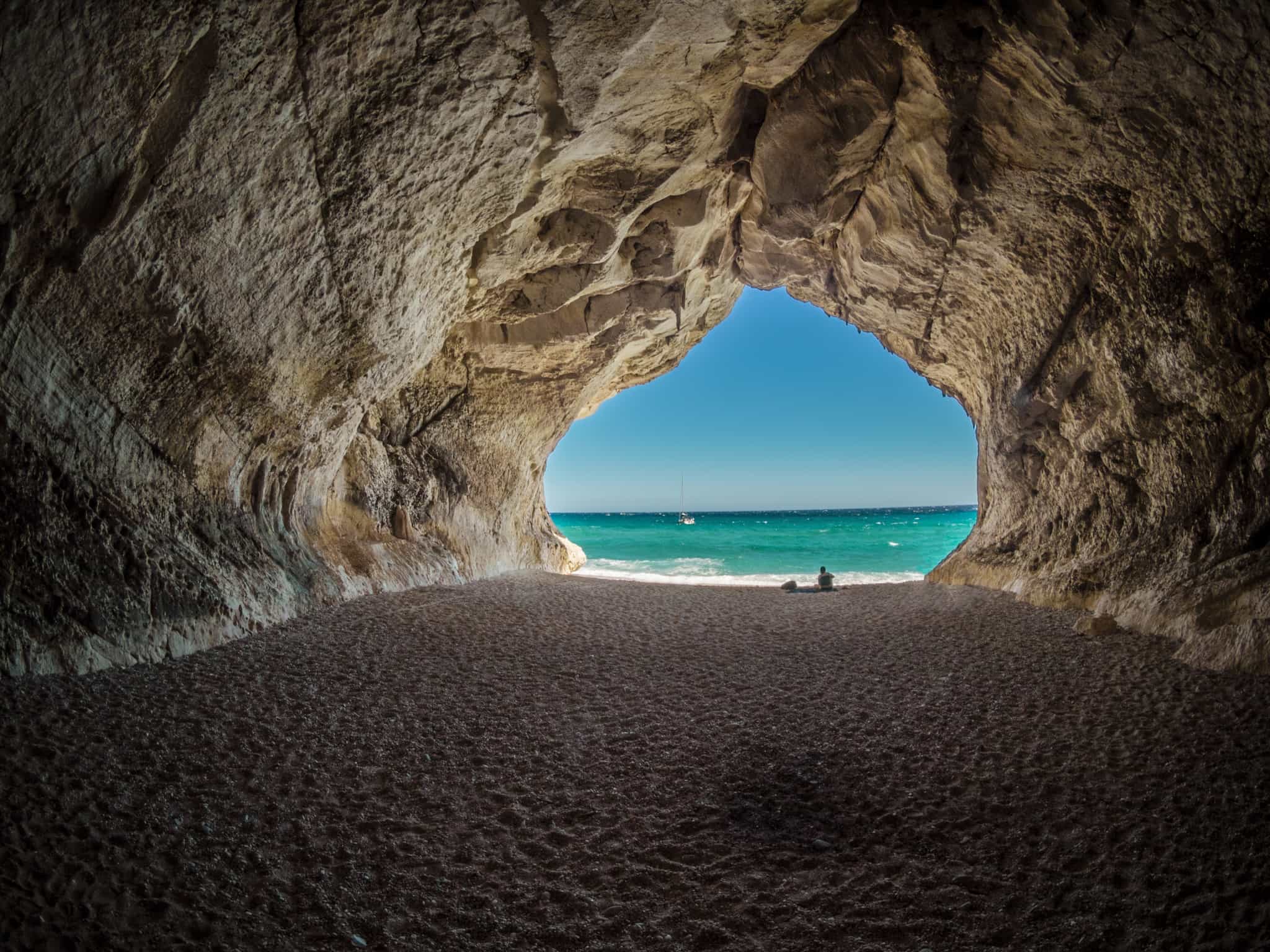Grotto, Cala Luna, Sardinia. Photo: StockiO