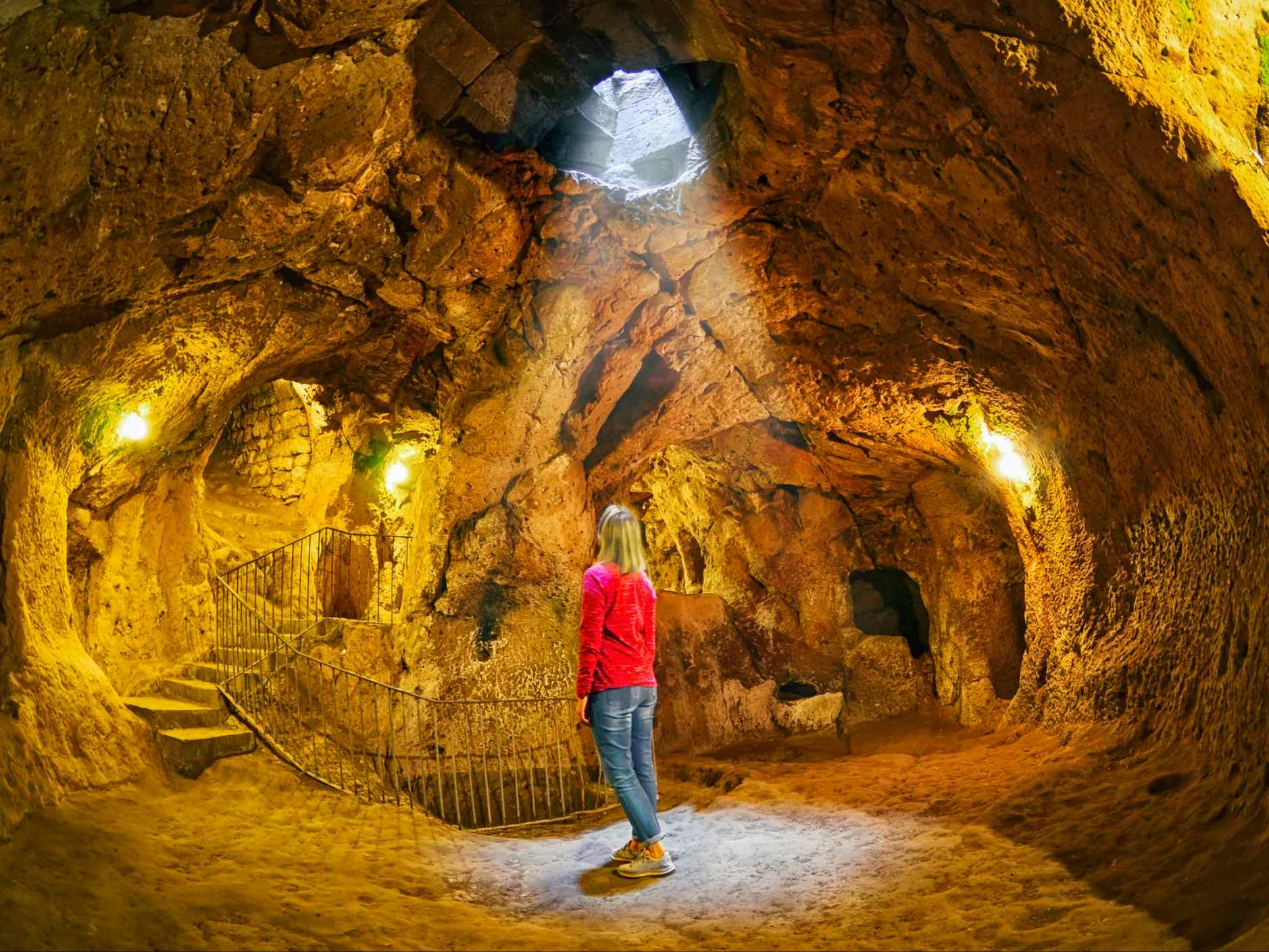Derinkuyu underground city, Cappadocia, Turkey. Photo: GettyImages-626655624