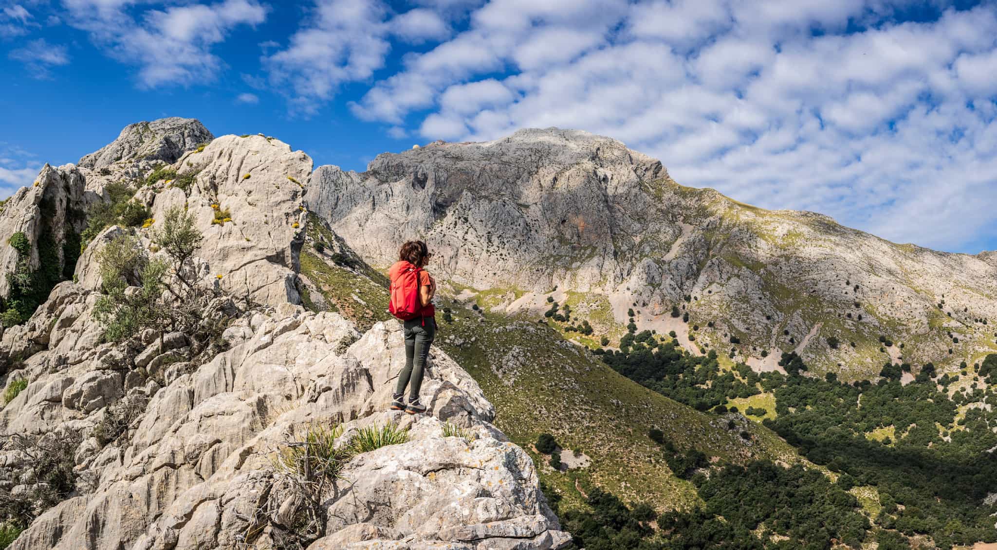 Hiking in the Tramuntana, Mallorca, Spain.