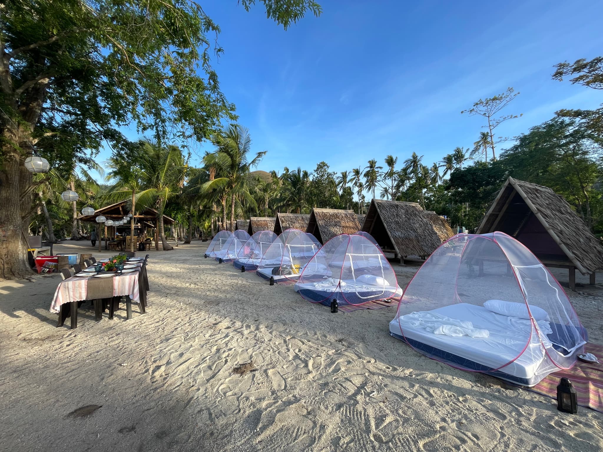 Camping in Linapacan island.