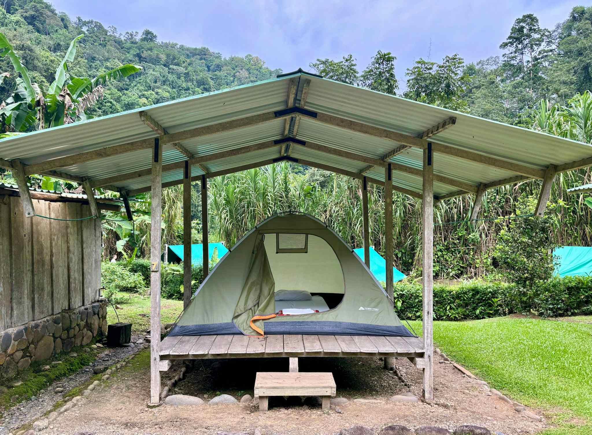 Camping at El Nido del Tigre, Costa Rica