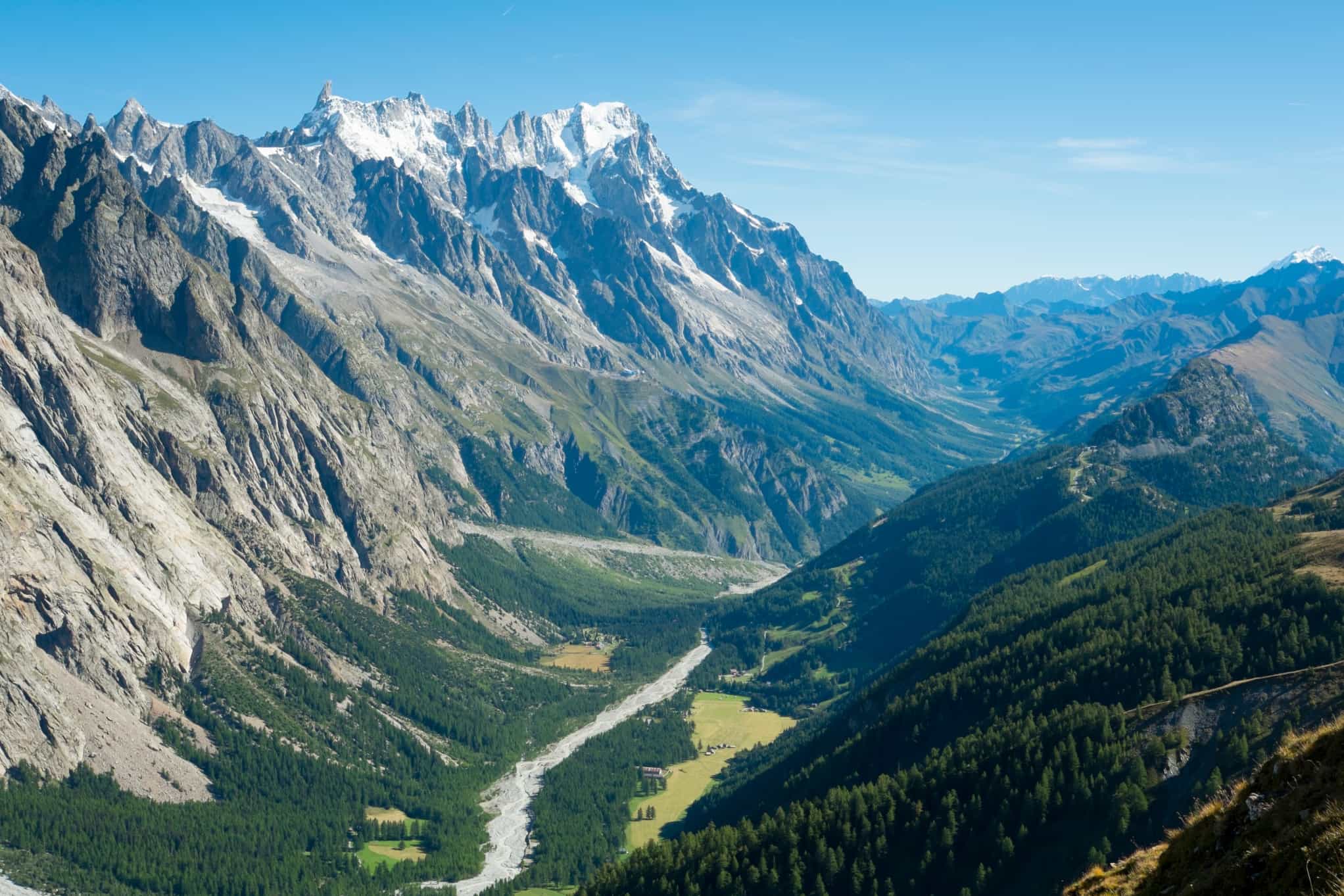 Val Veny on the Tour du Mont Blanc. Photo: Canva image -https://www.canva.com/photos/MADBnZvOsKE-val-veny/
