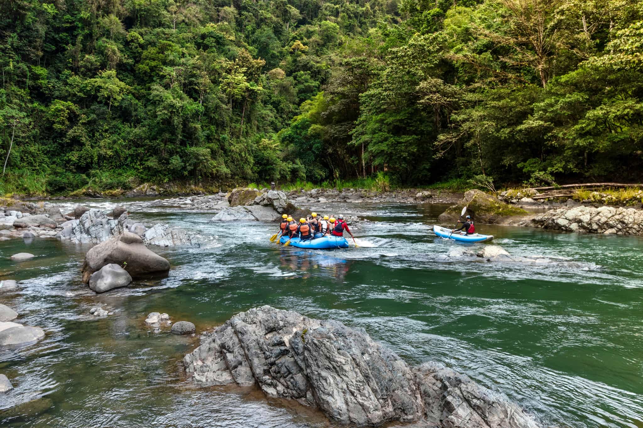 Rafting the Pacuare River in Costa Rica