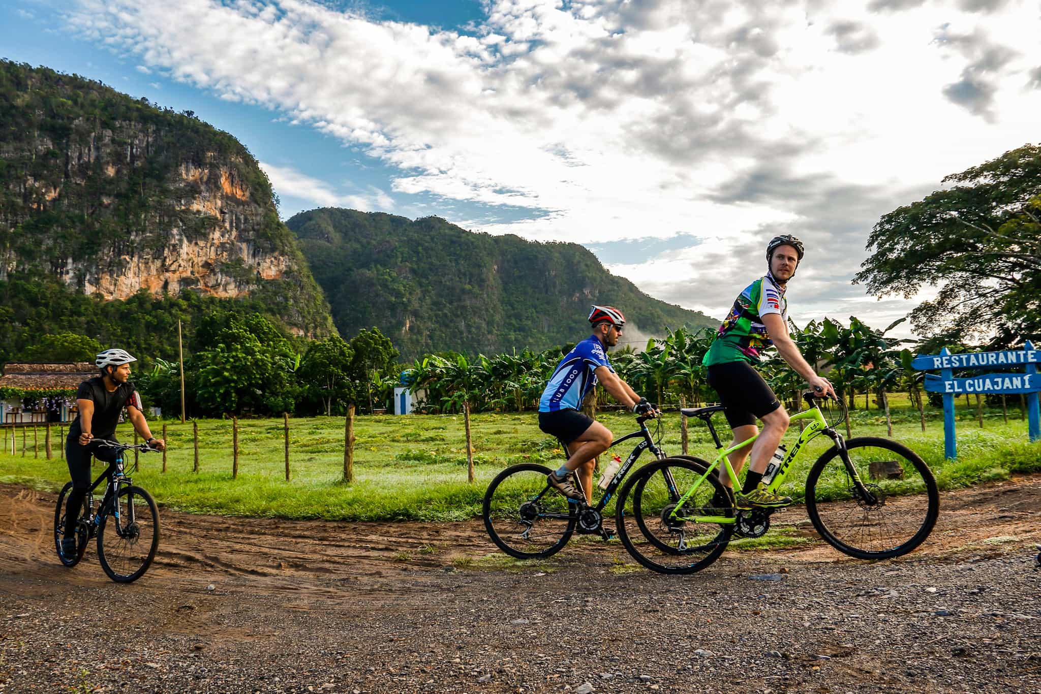 Cyclist in Vinales, Cuba