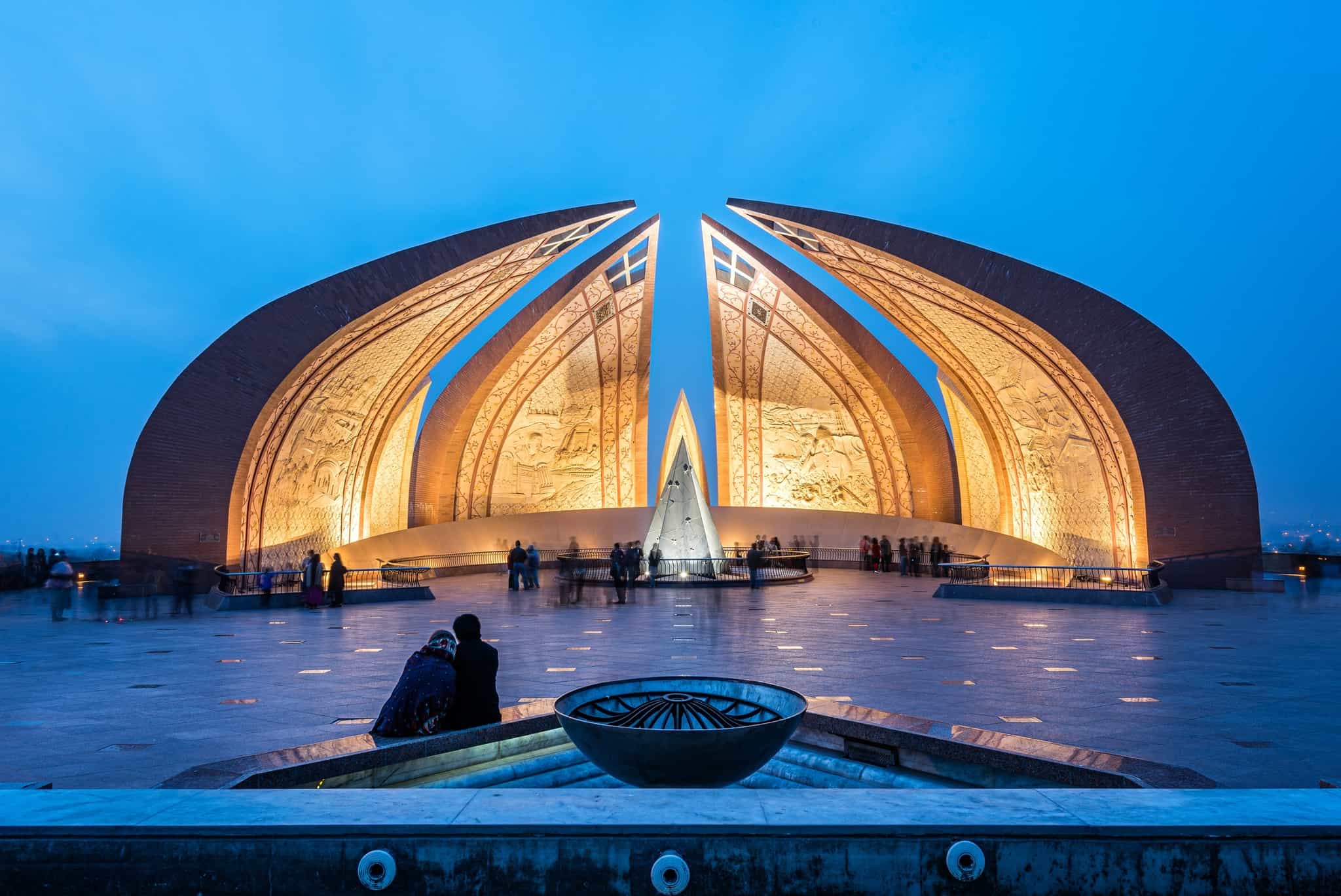 Pakistan Monument in the evening