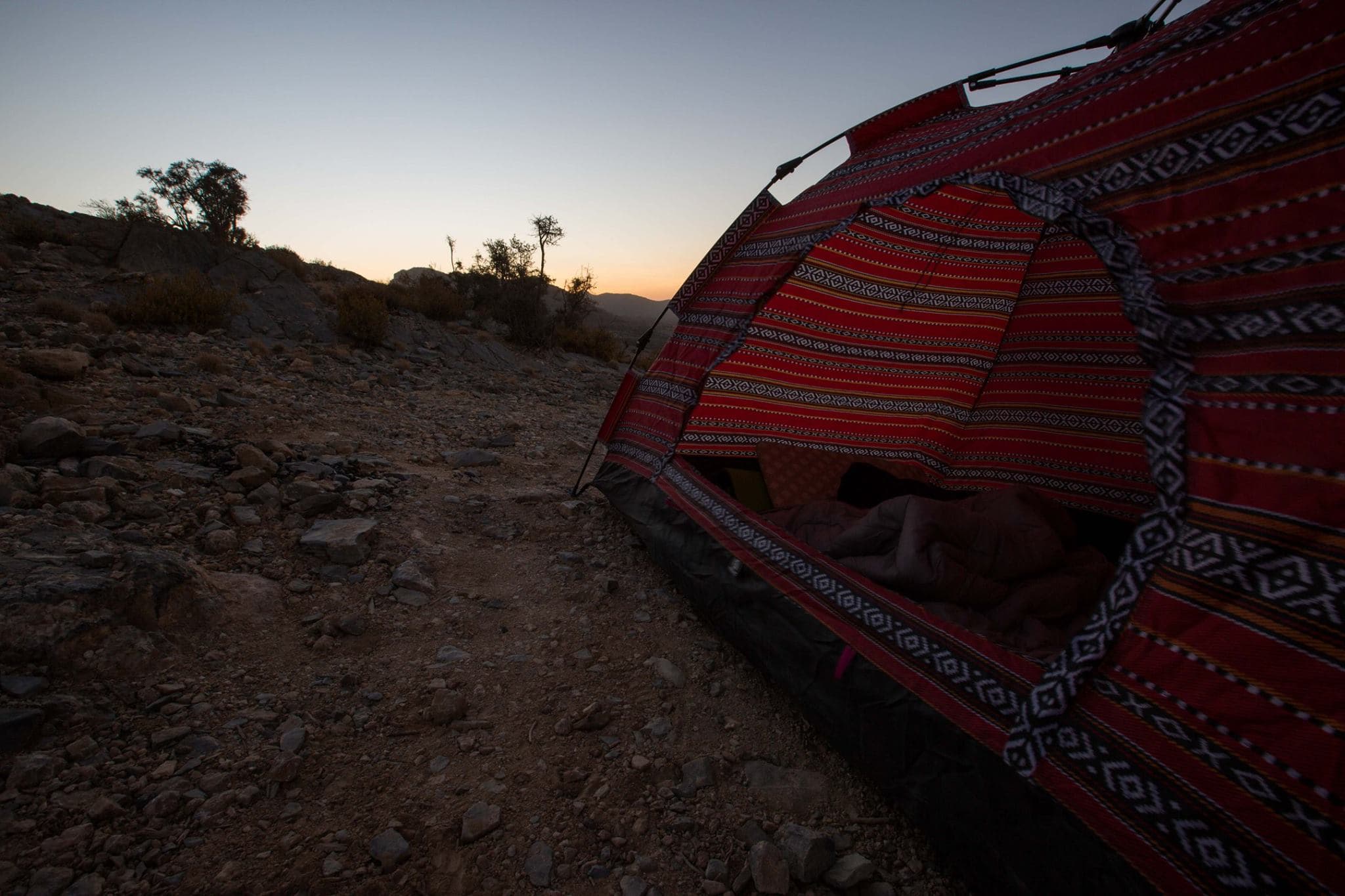 Wild camping Oman