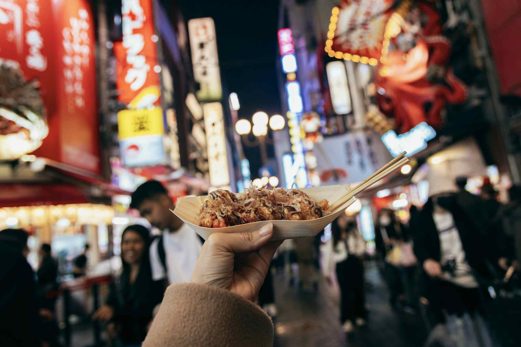 Osaka street food, Japan. Photo: GettyImages-1493394195