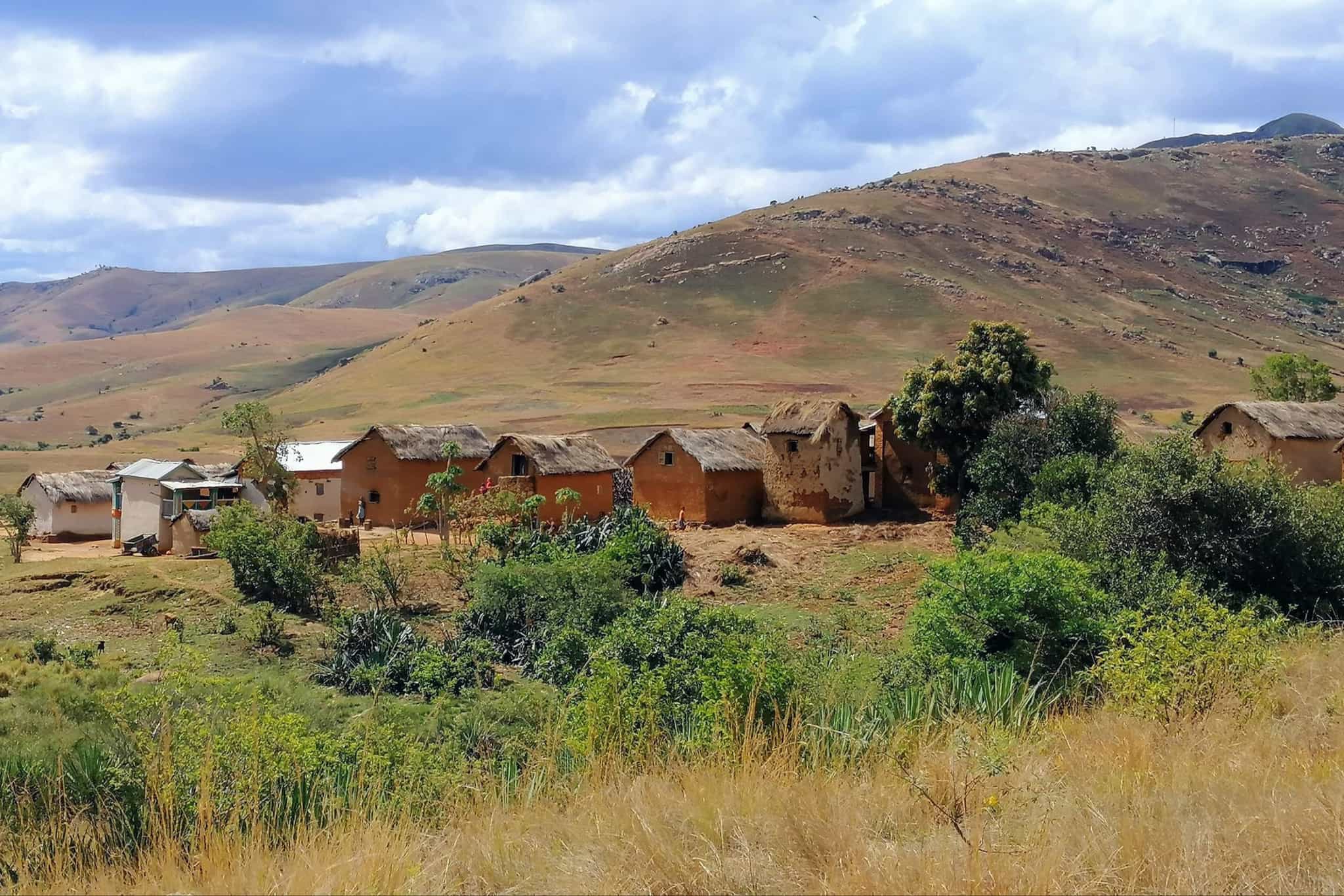 Bara village near Tsaranor in rural Madagascar