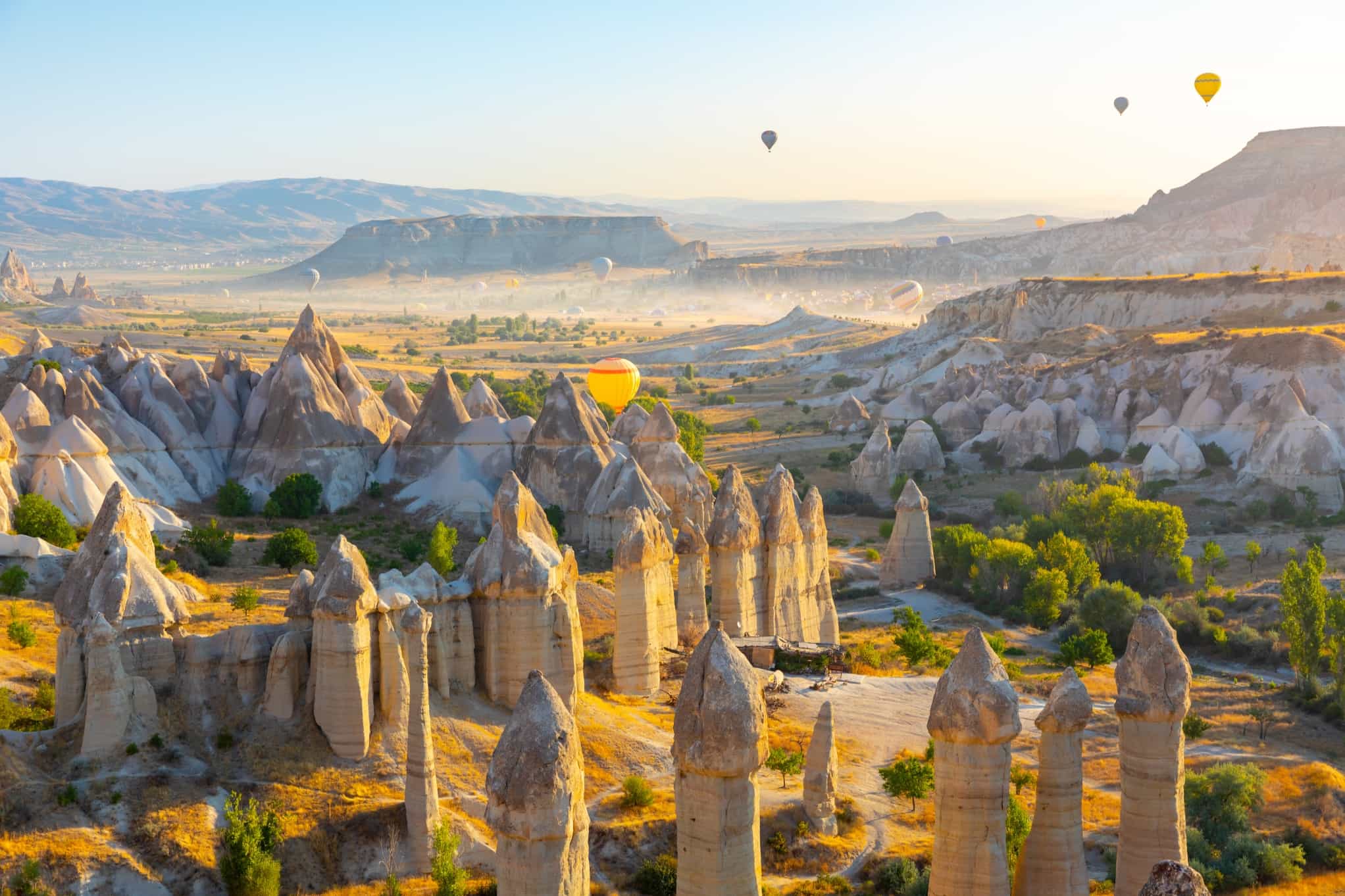 Balloons in Cappadocia, Turkey.