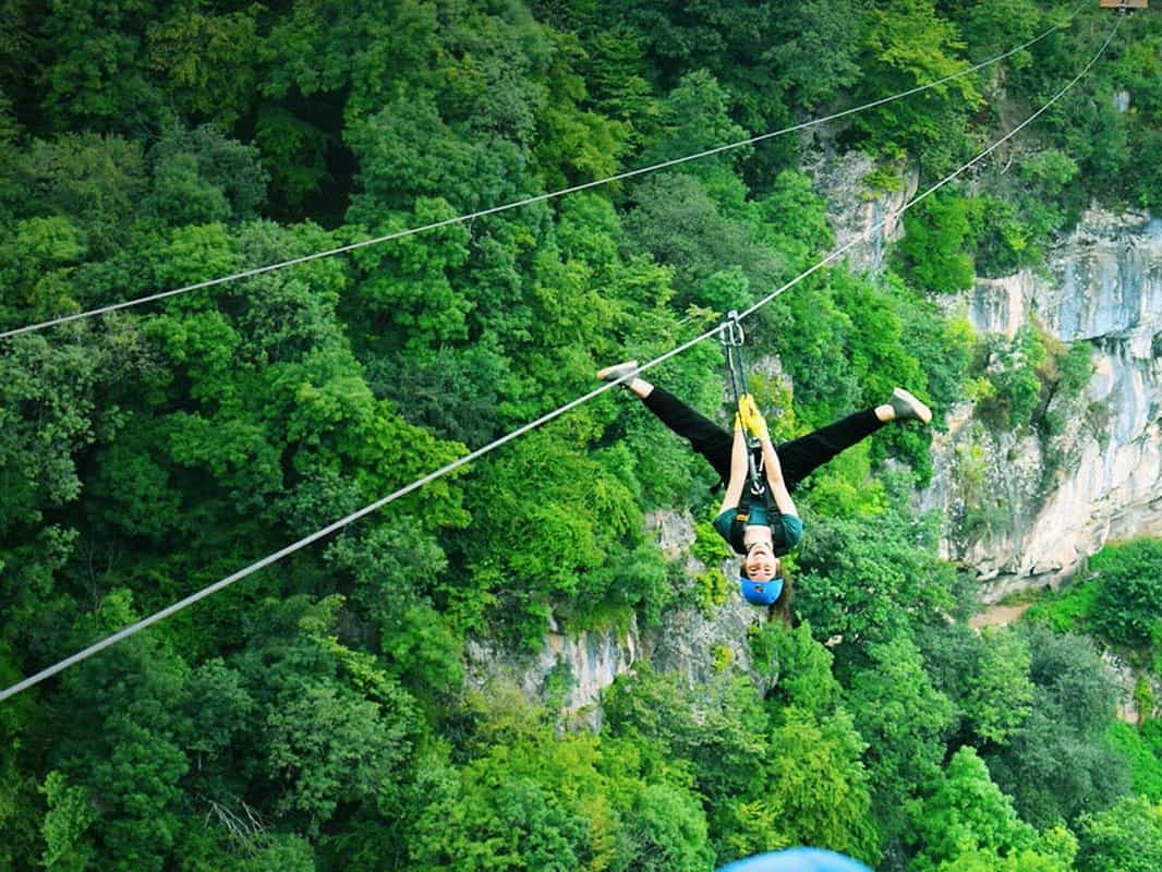 Armenia zip line.