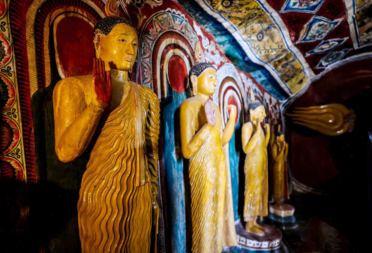 Mulkirigala Raja Maha Viharaya temple, Sri Lanka.