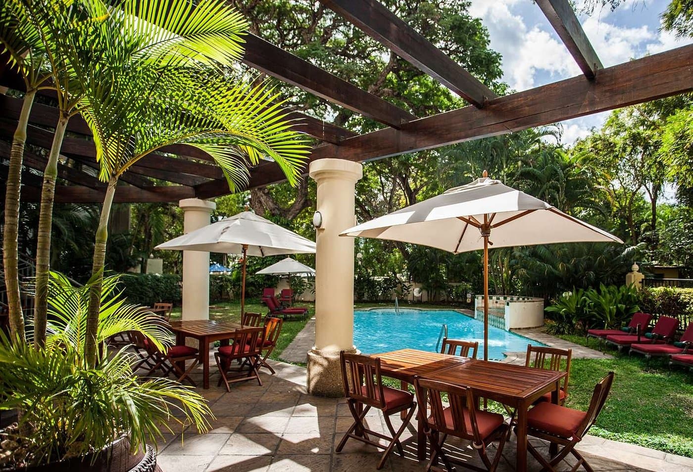 Terrace and pool at the Southern Sun, Dar es Salaam