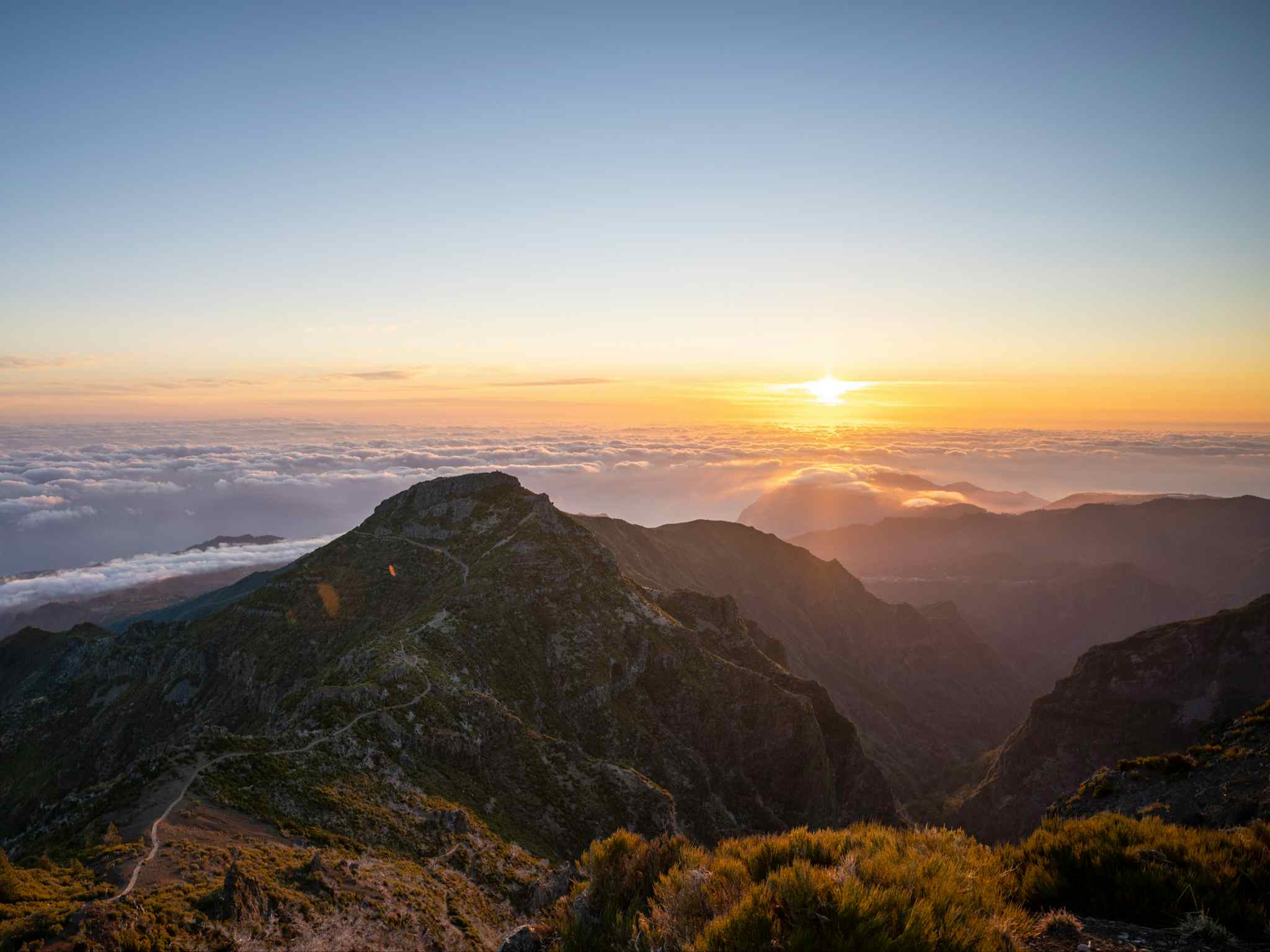 Sunrise, Pico Ruivo, Madeira. Photo: Host/Madeira Mountain Tours