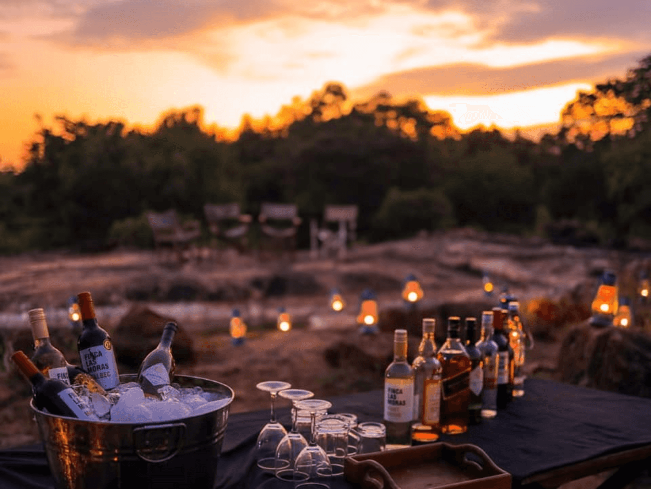 Sundowners at Wild Celyon Safari Camp