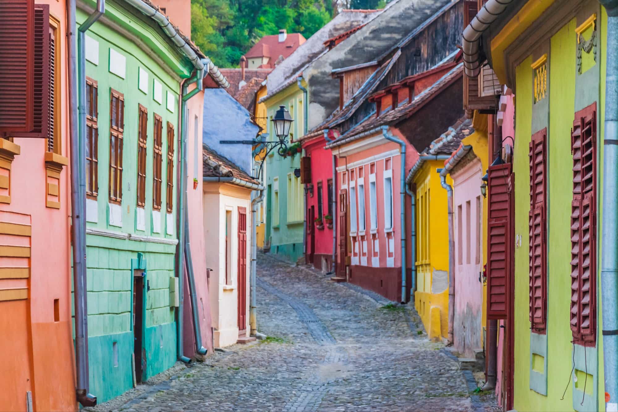 Cityscape of Sighisoara (Romania, Europe)
